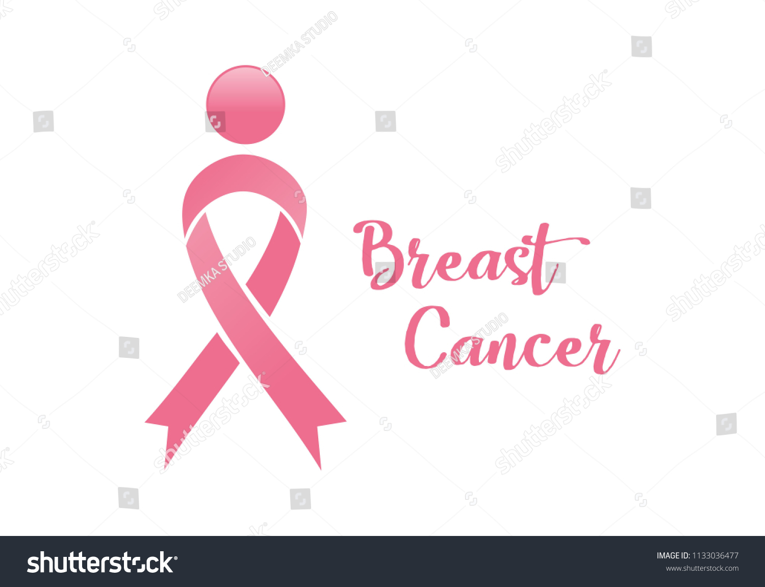 October Breast Cancer Emblem Sign For Awareness Royalty Free Stock 6247