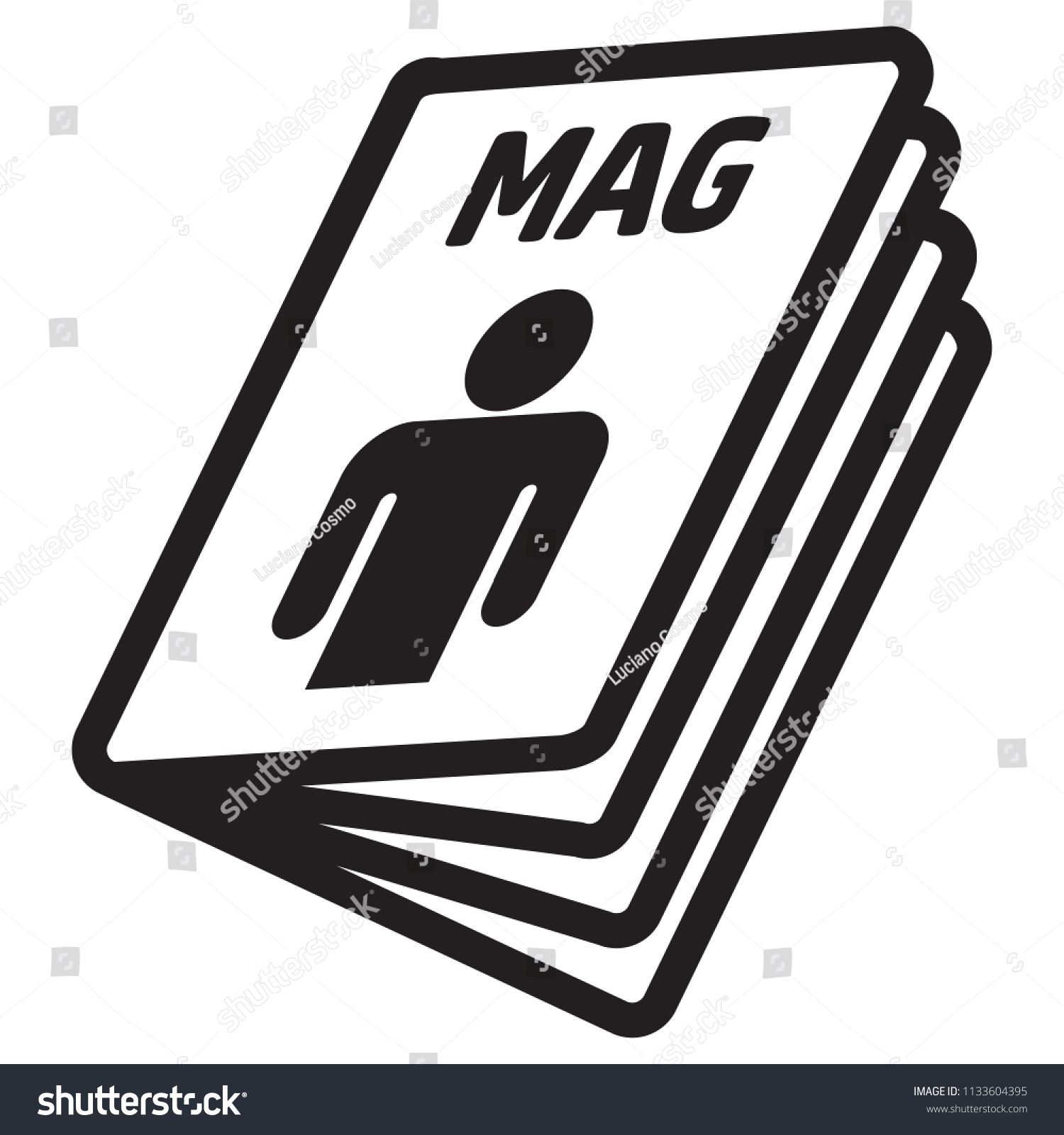 Icon pictogram, Magazine, catalog or product - Royalty Free Stock ...