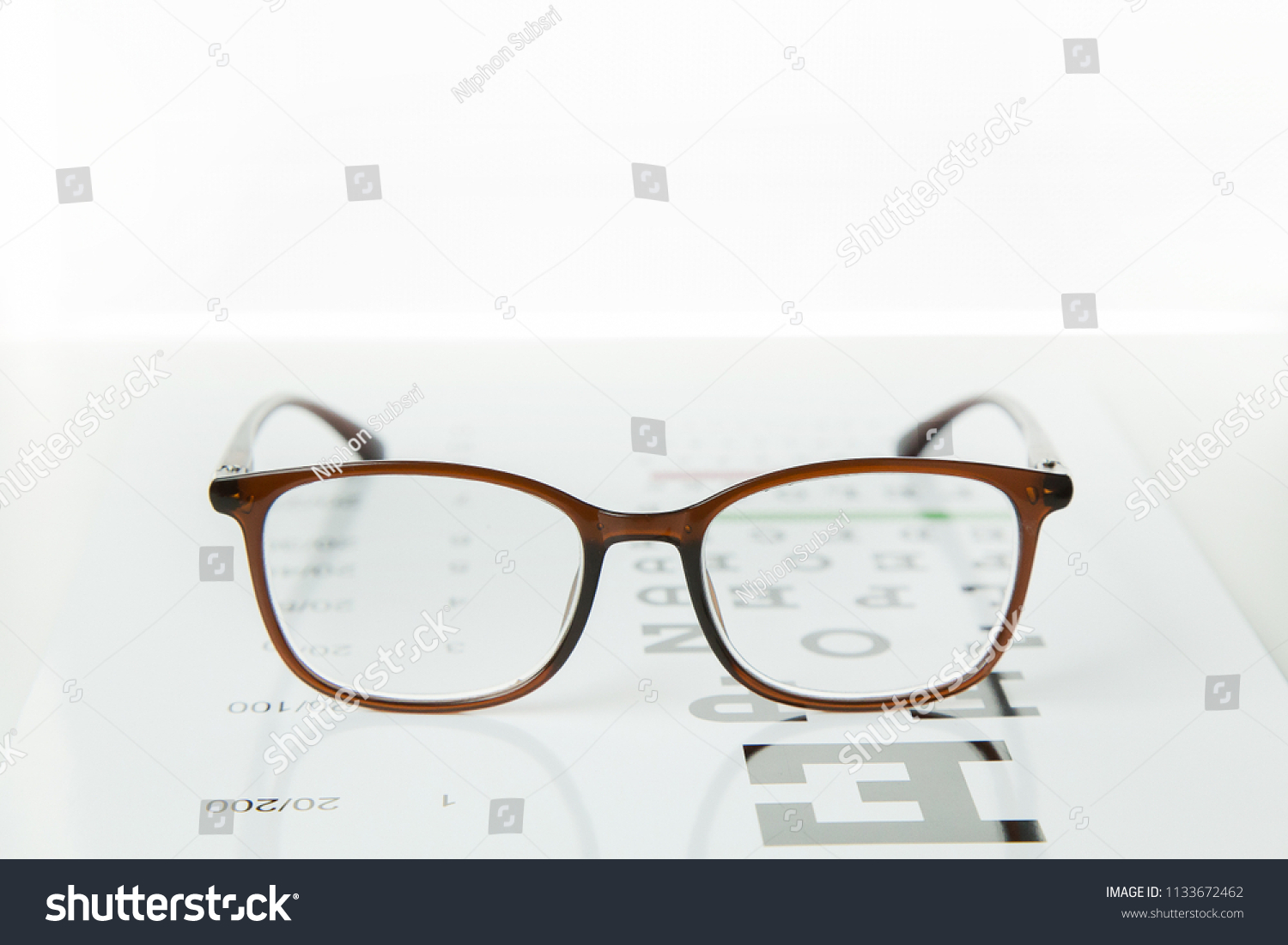 Diagram of checking eyes glasses Optometry - Royalty Free Stock Photo ...