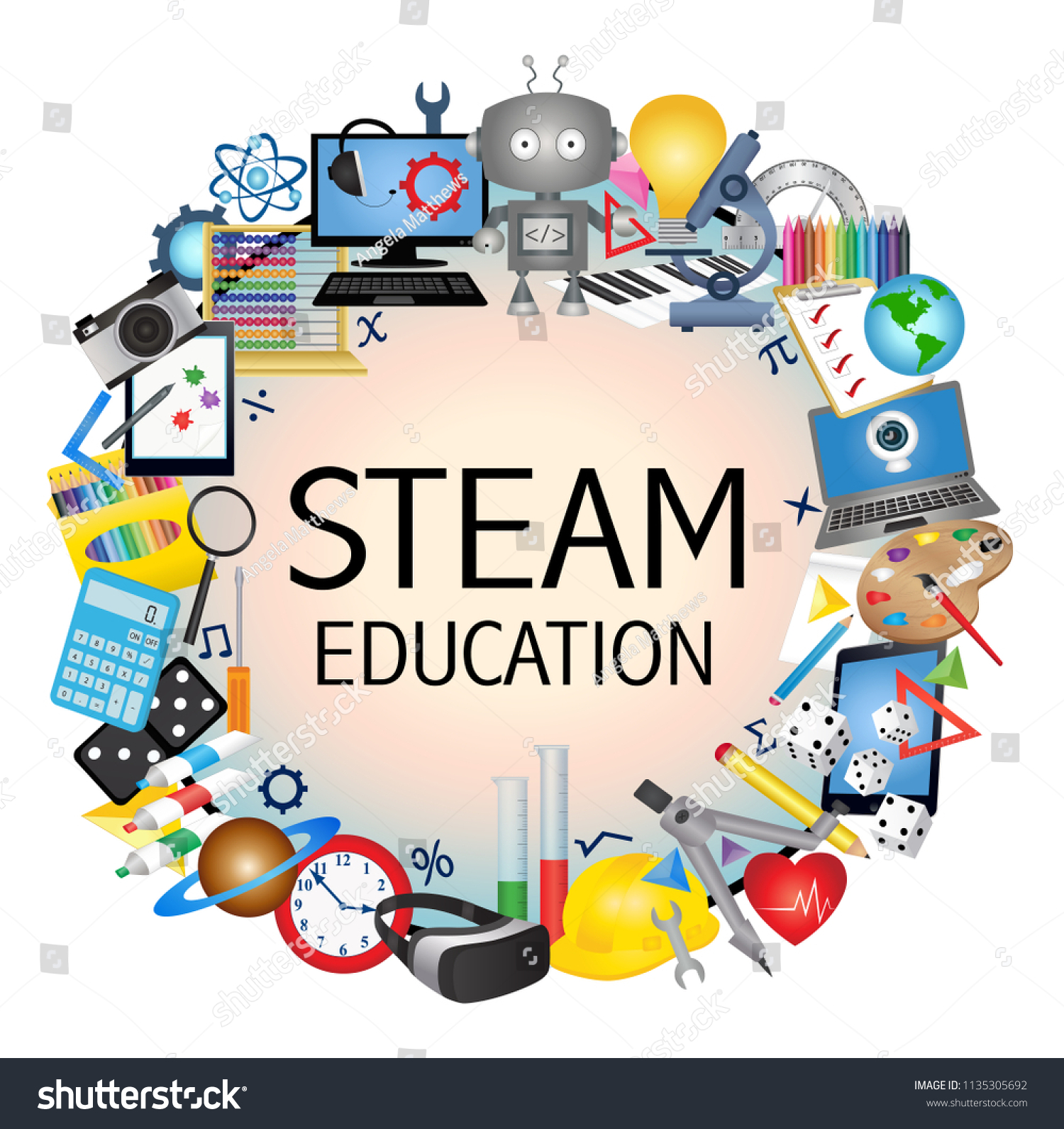 STEAM Education banner - Royalty Free Stock Vector 1135305692 - Avopix.com