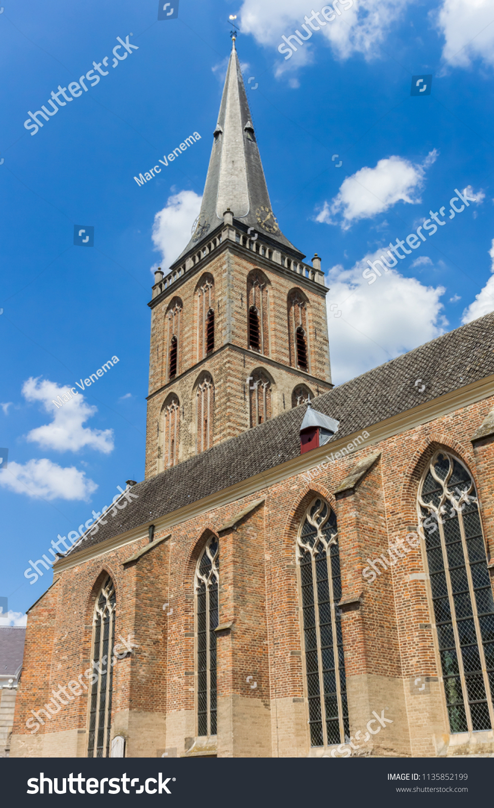 Tower of the Gudula church in Lochem, Netherlands #1135852199