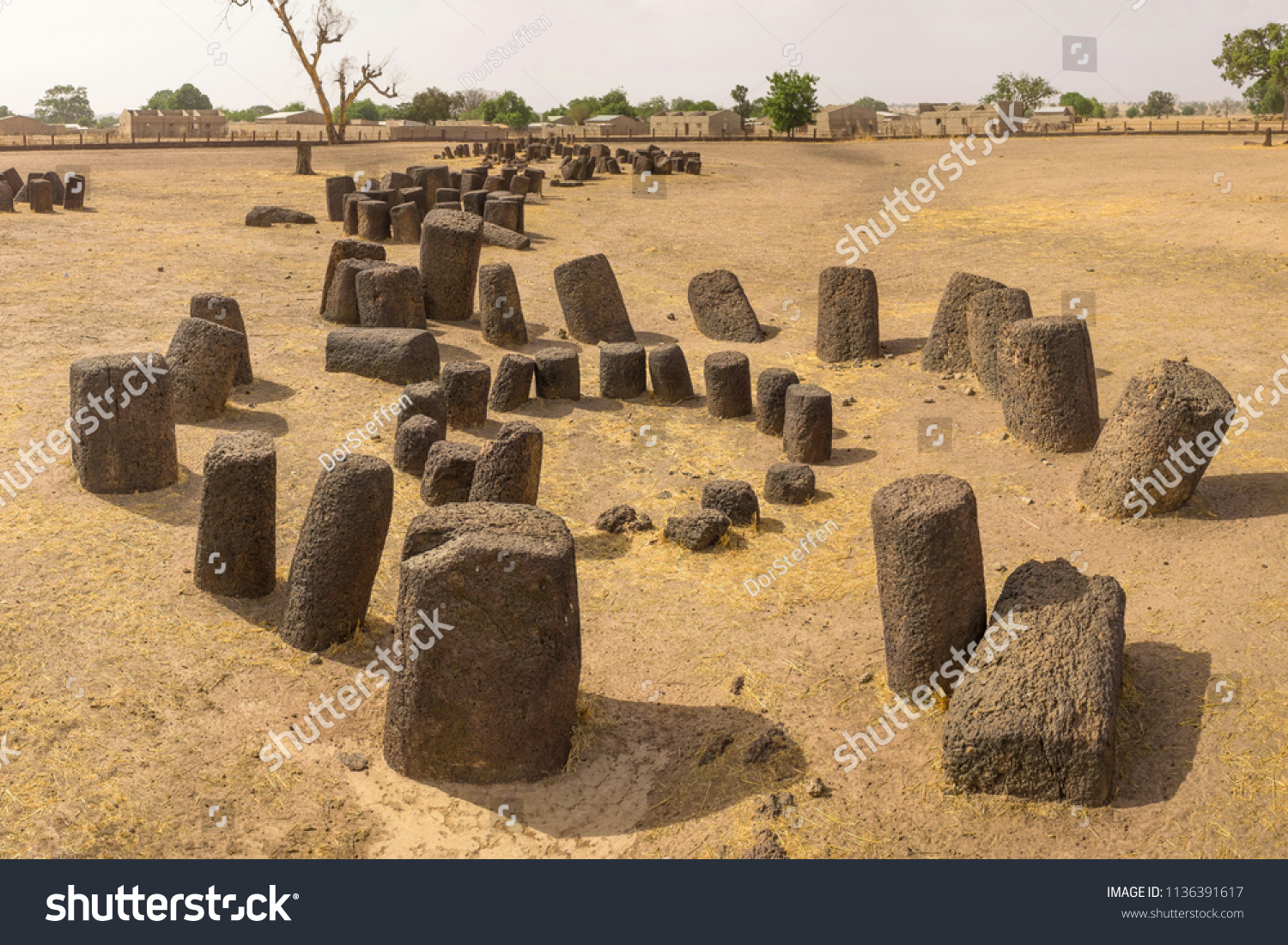 Concentric Senegambian Stone Circle at Sine Ngayene #1136391617