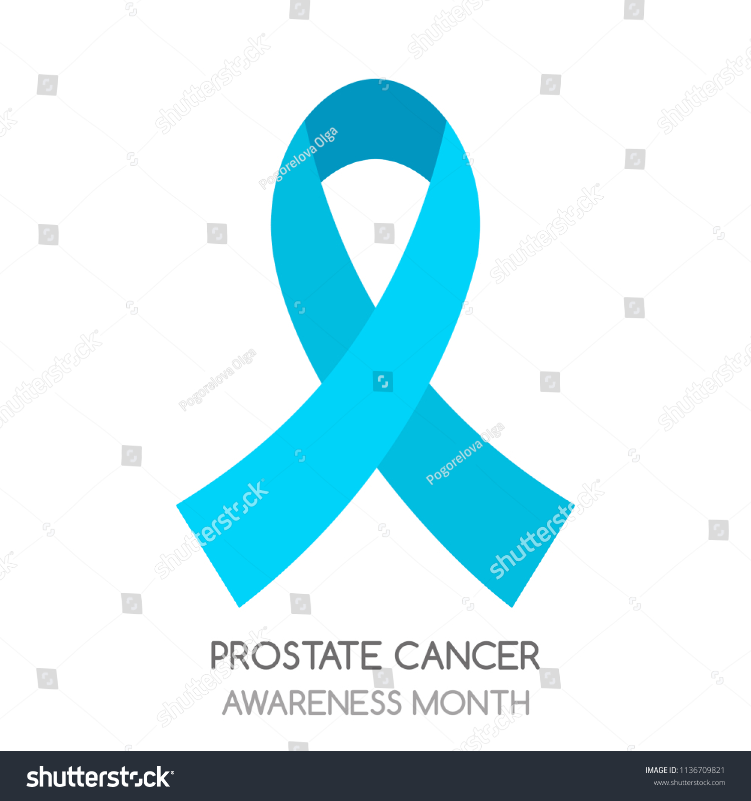 Awareness Blue Ribbon World Prostate Cancer Day Royalty Free Stock Vector Avopix Com