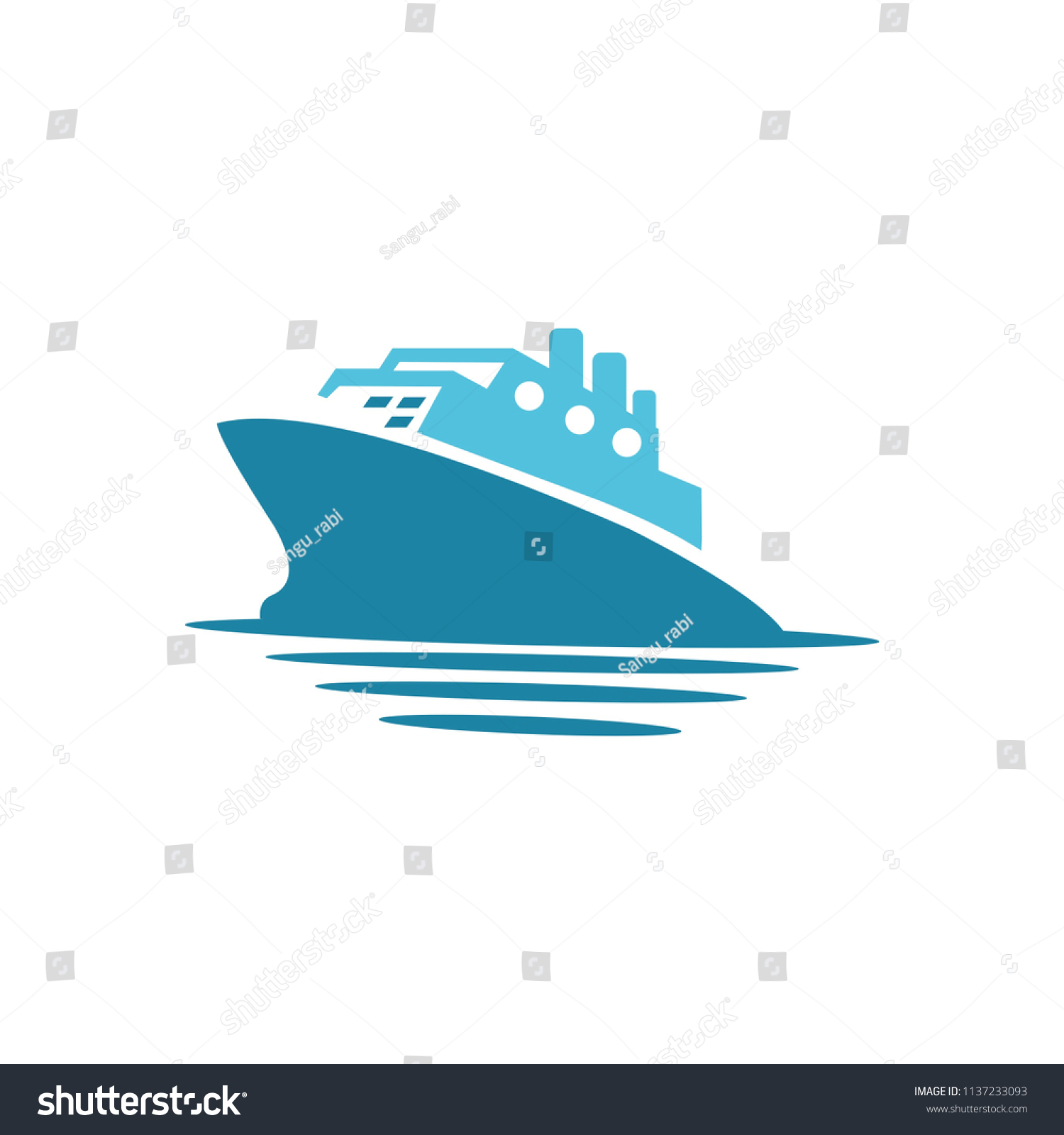 sea shipping cargo logo - Royalty Free Stock Vector 1137233093 - Avopix.com