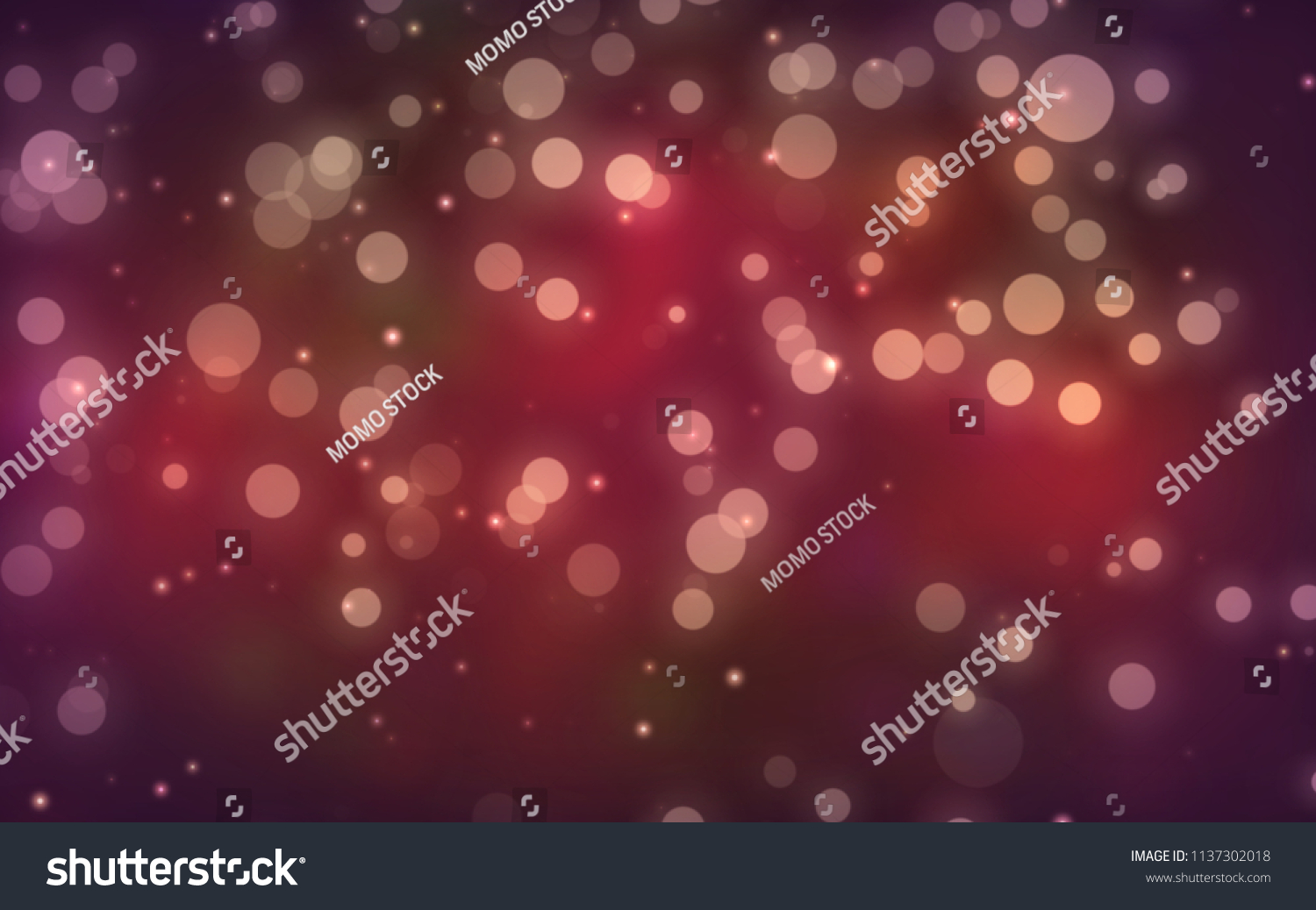 Luxury red  bokeh  blur abstract background with lights for background and wallpaper Christmas,vintage. #1137302018
