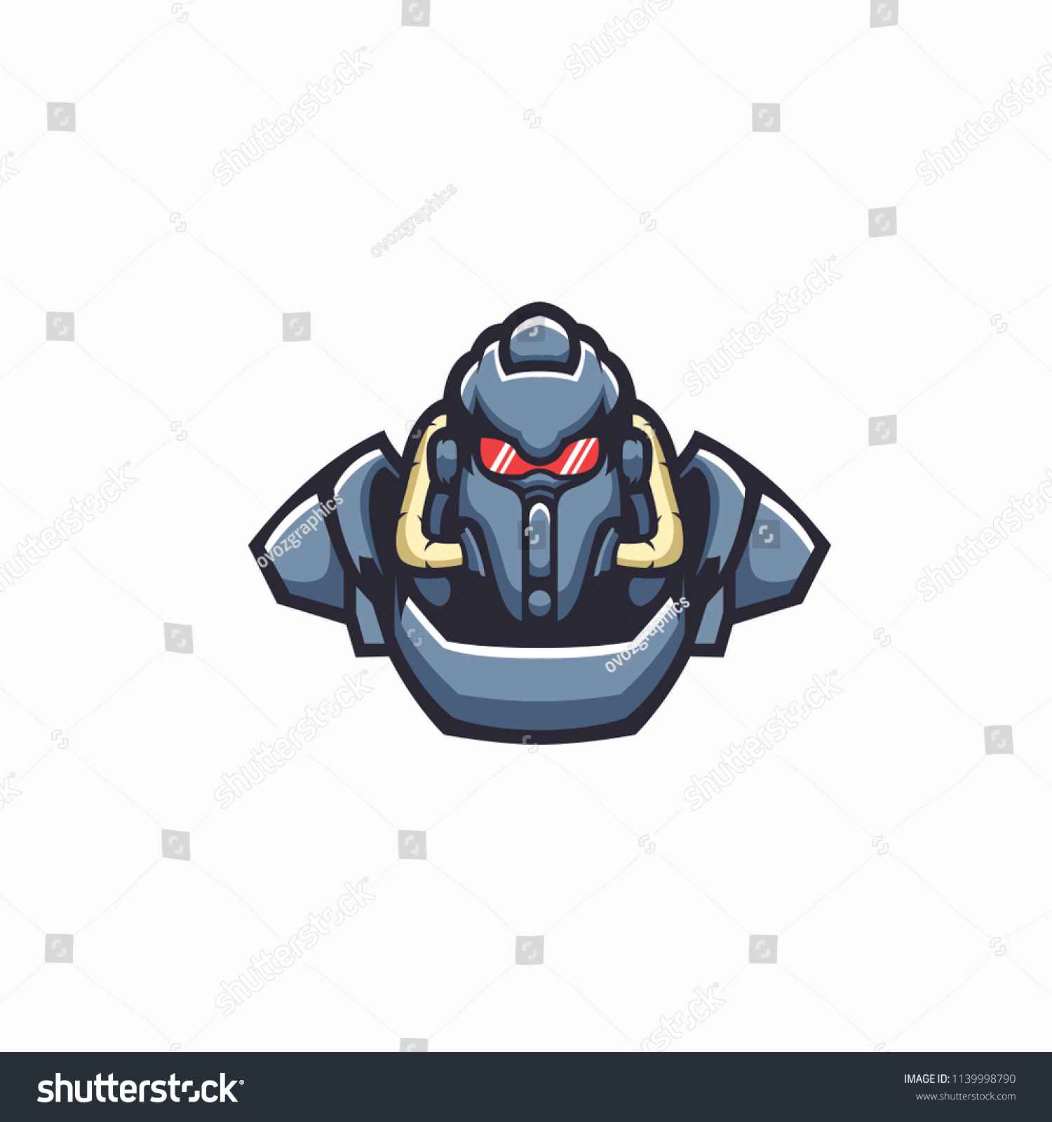 Robot E Sport Logo Royalty Free Stock Vector Avopix Com