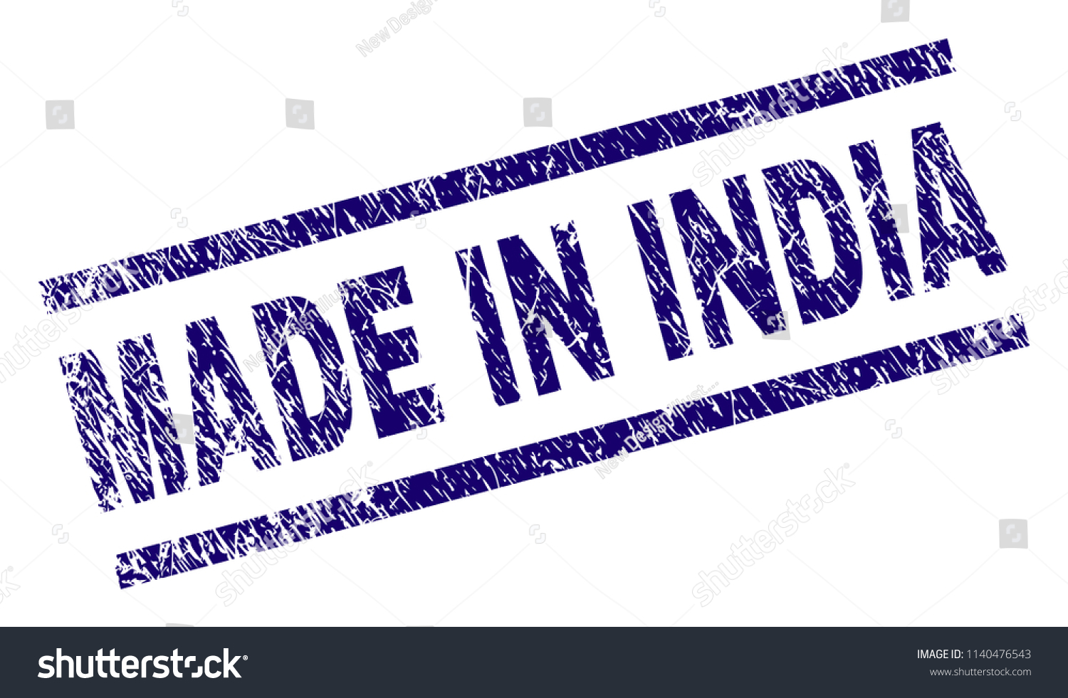 MADE IN INDIA stamp seal watermark with grunge - Royalty Free Stock ...