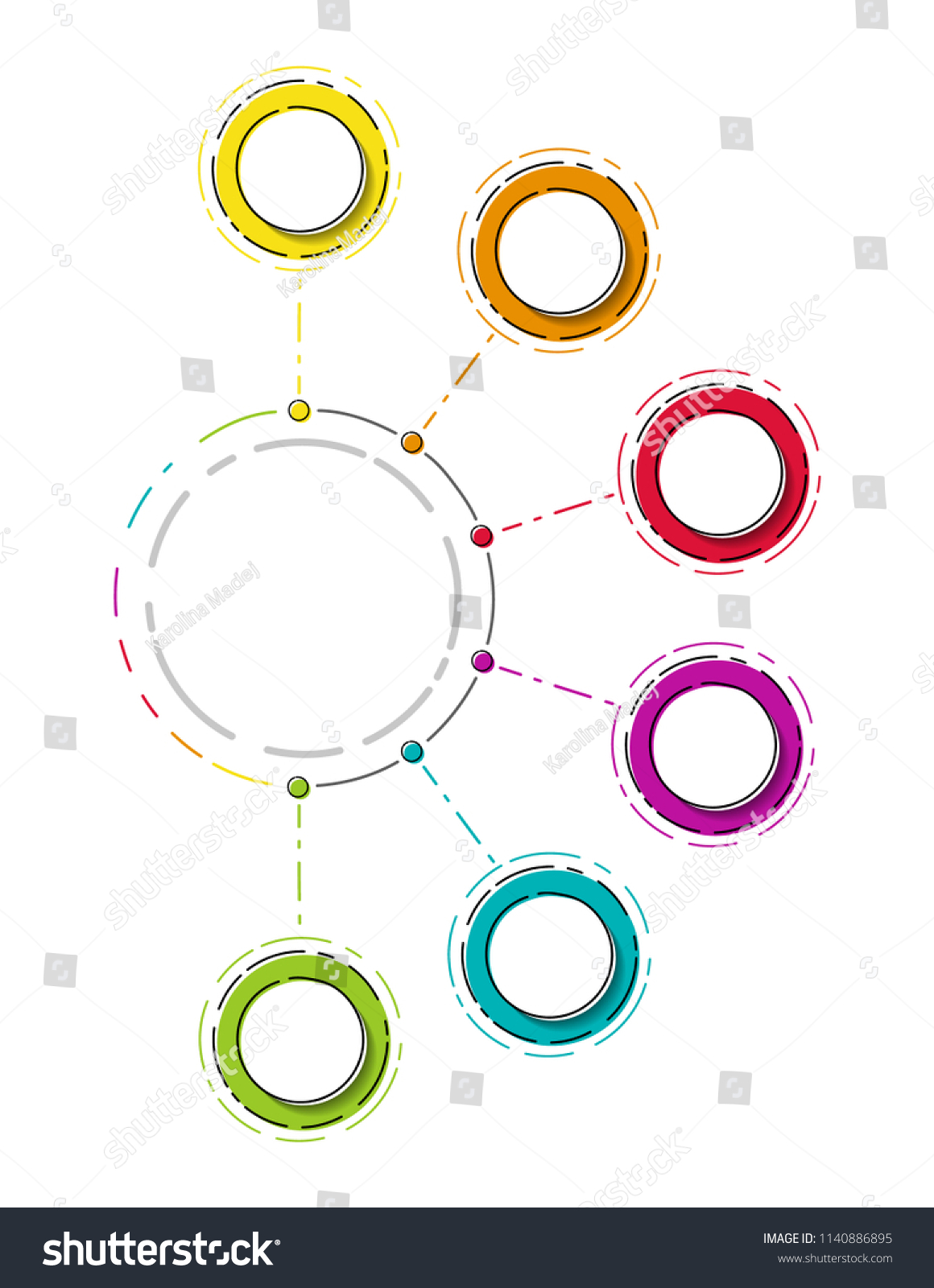 Round infographic - empty layout. Vector. - Royalty Free Stock Vector ...