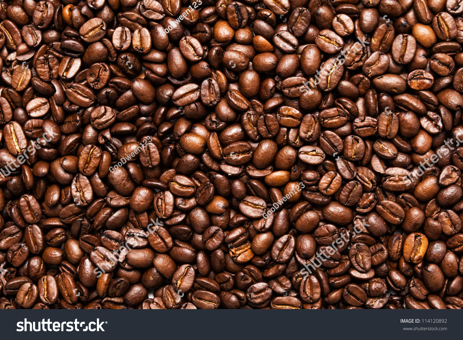 roasted coffee beans, can be used as a background #114120892