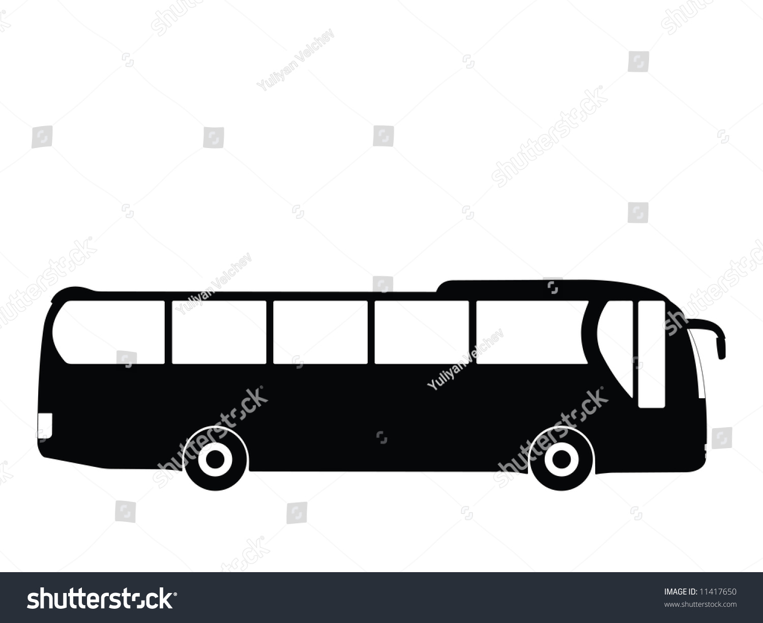 Silhouette big bus - Royalty Free Stock Photo 11417650 - Avopix.com