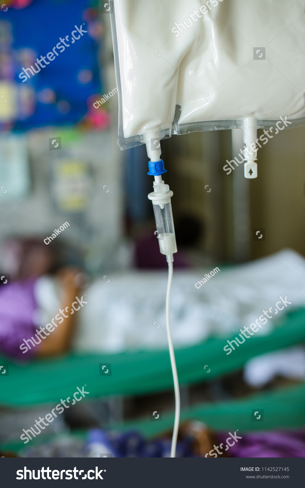  Patient  with Total Parenteral Nutrition (TPN) in hospital.  #1142527145