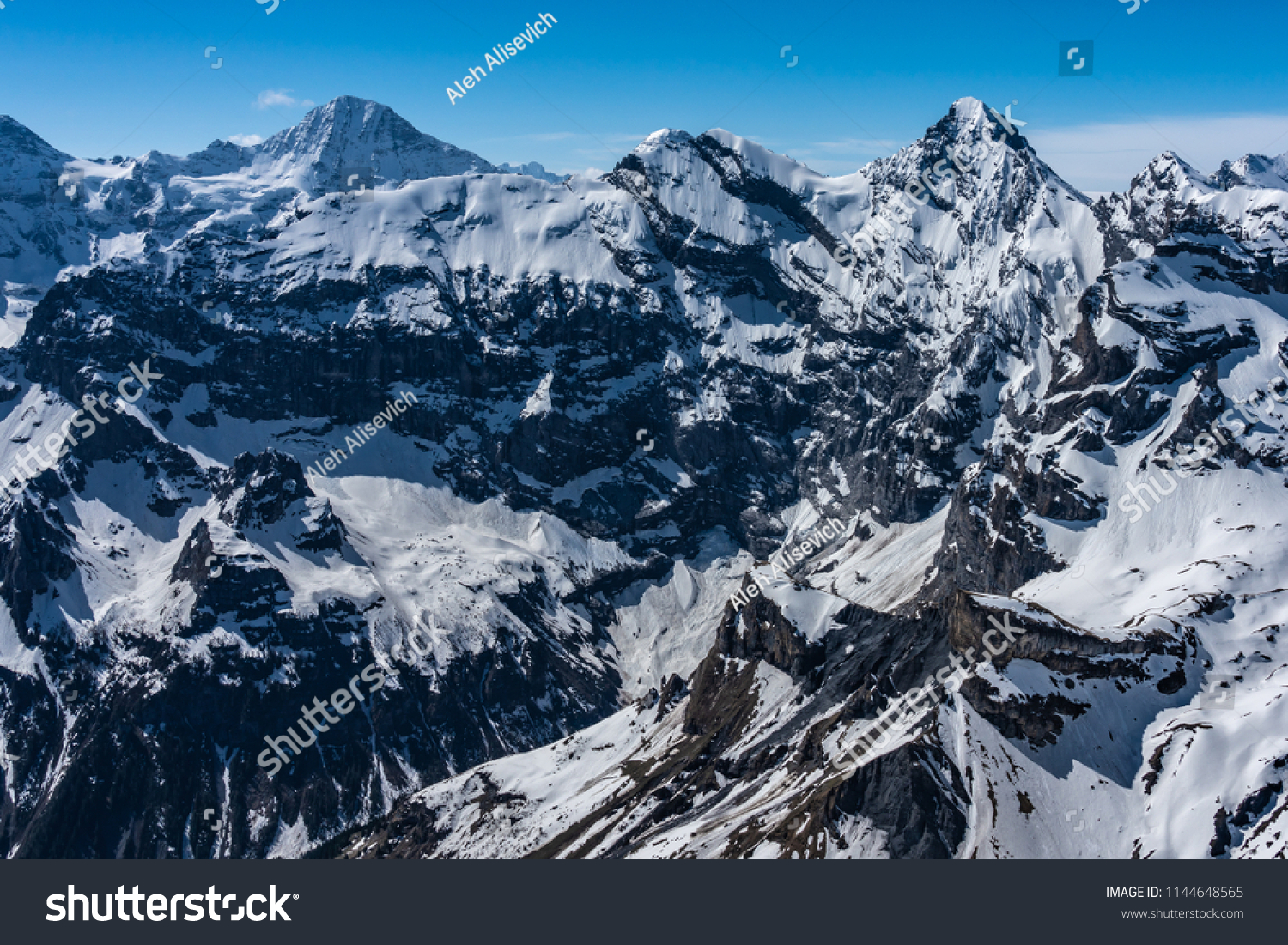 Shilthorn, alps panorama view #1144648565