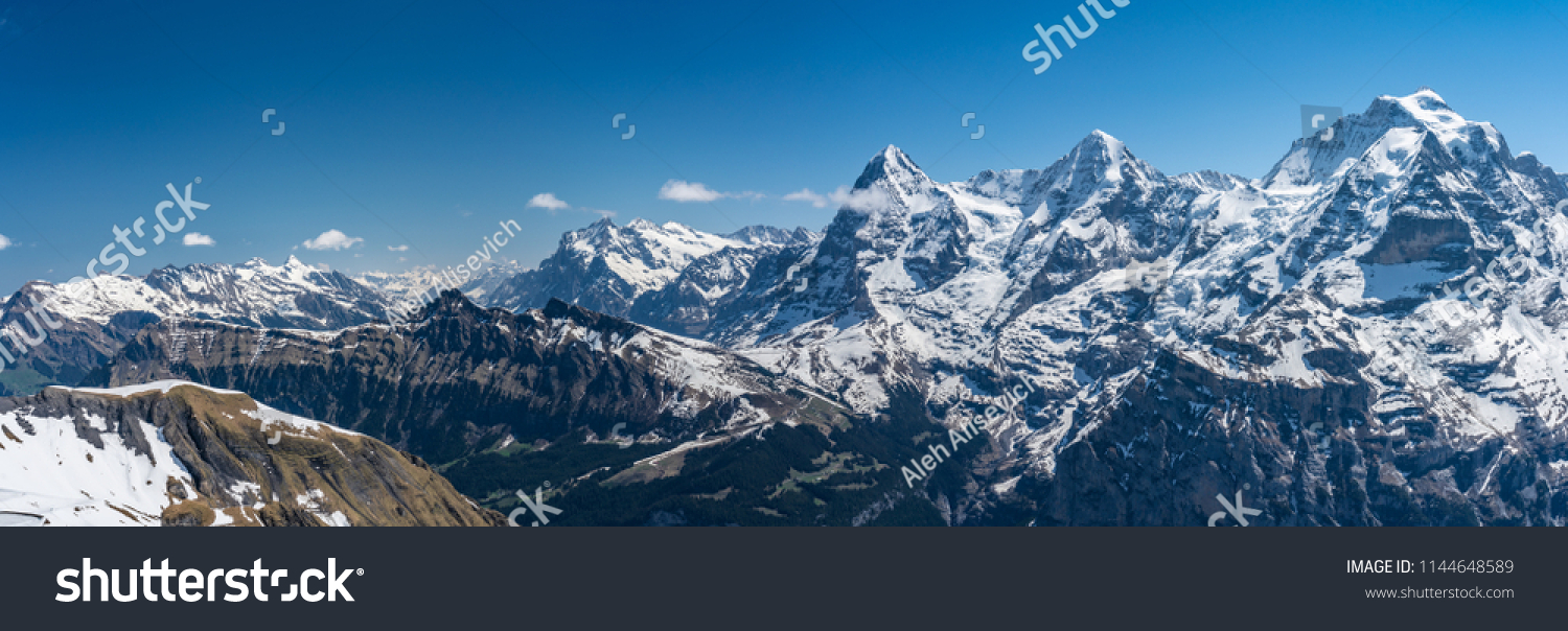Shilthorn, alps panorama view #1144648589
