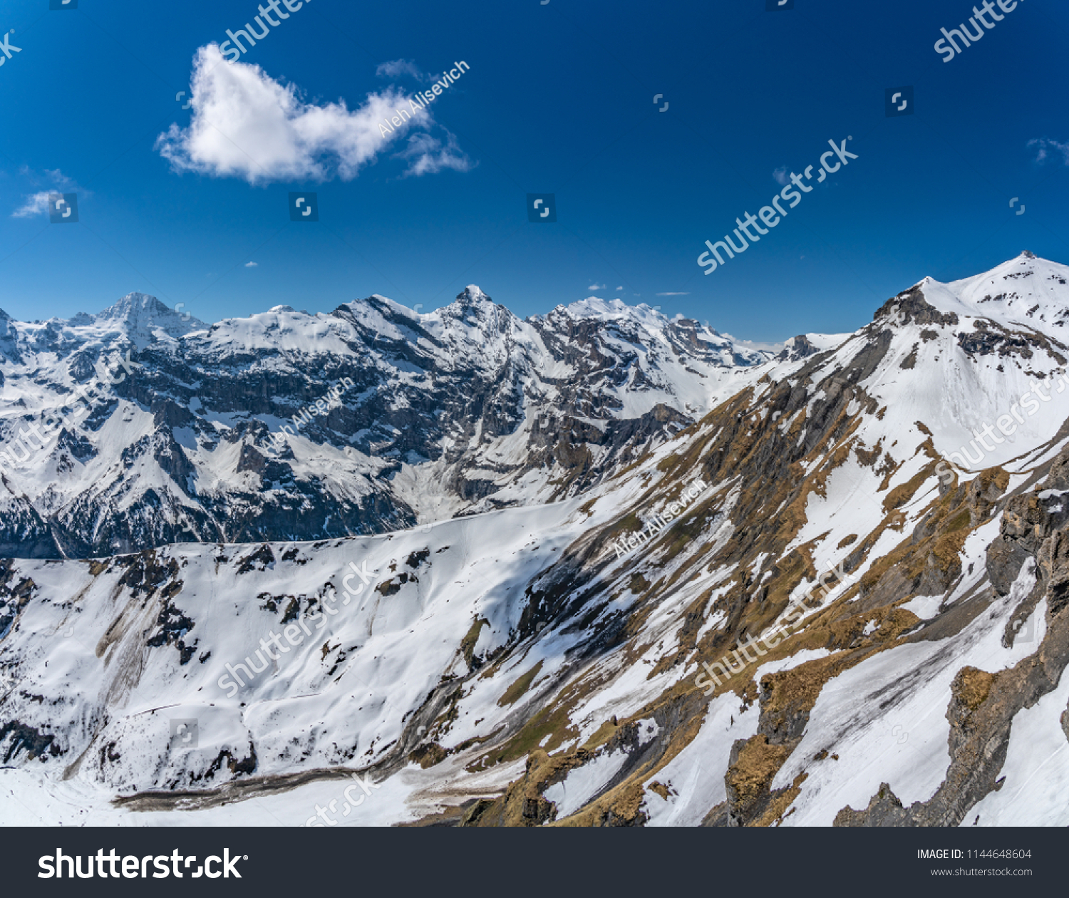 Shilthorn, alps panorama view #1144648604