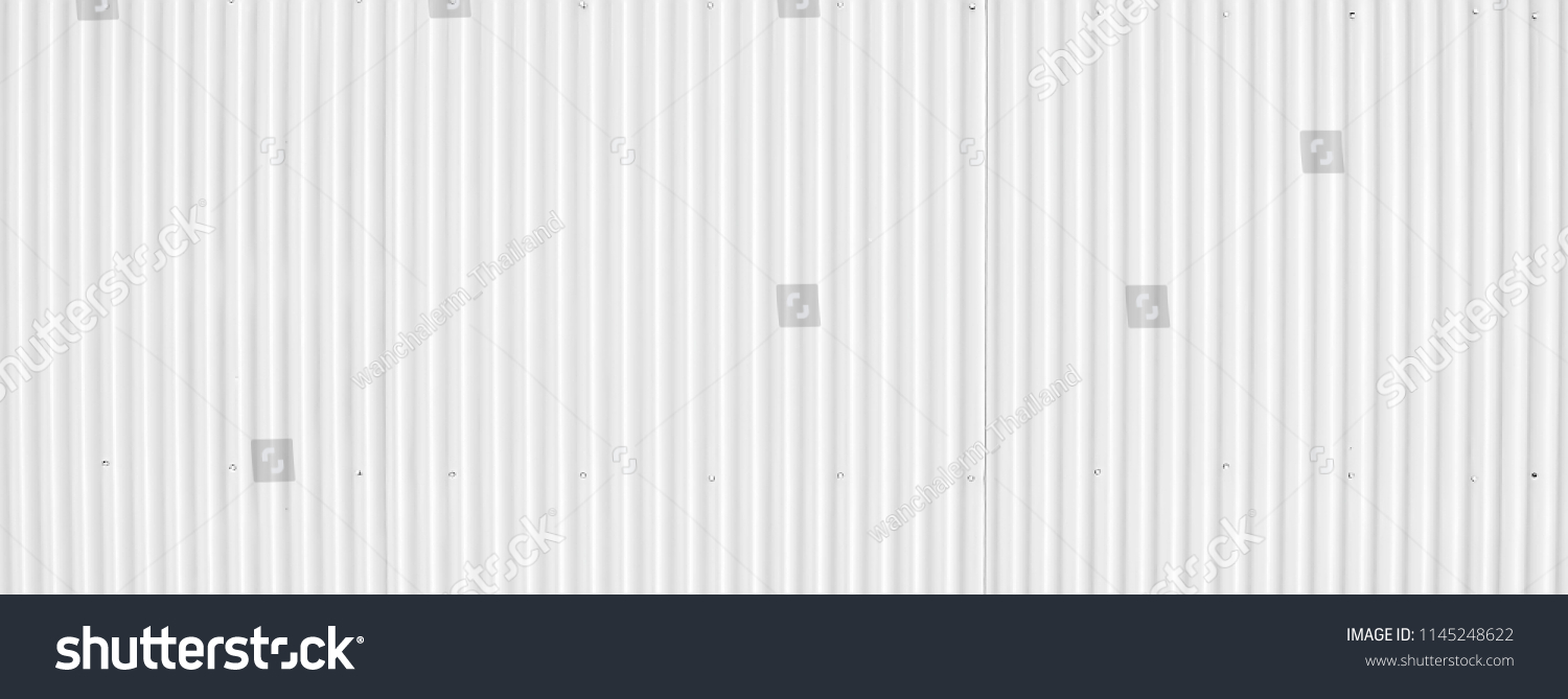 Zinc wall background, Zinc metal sheets texture background. Image size for panoramic banner. #1145248622