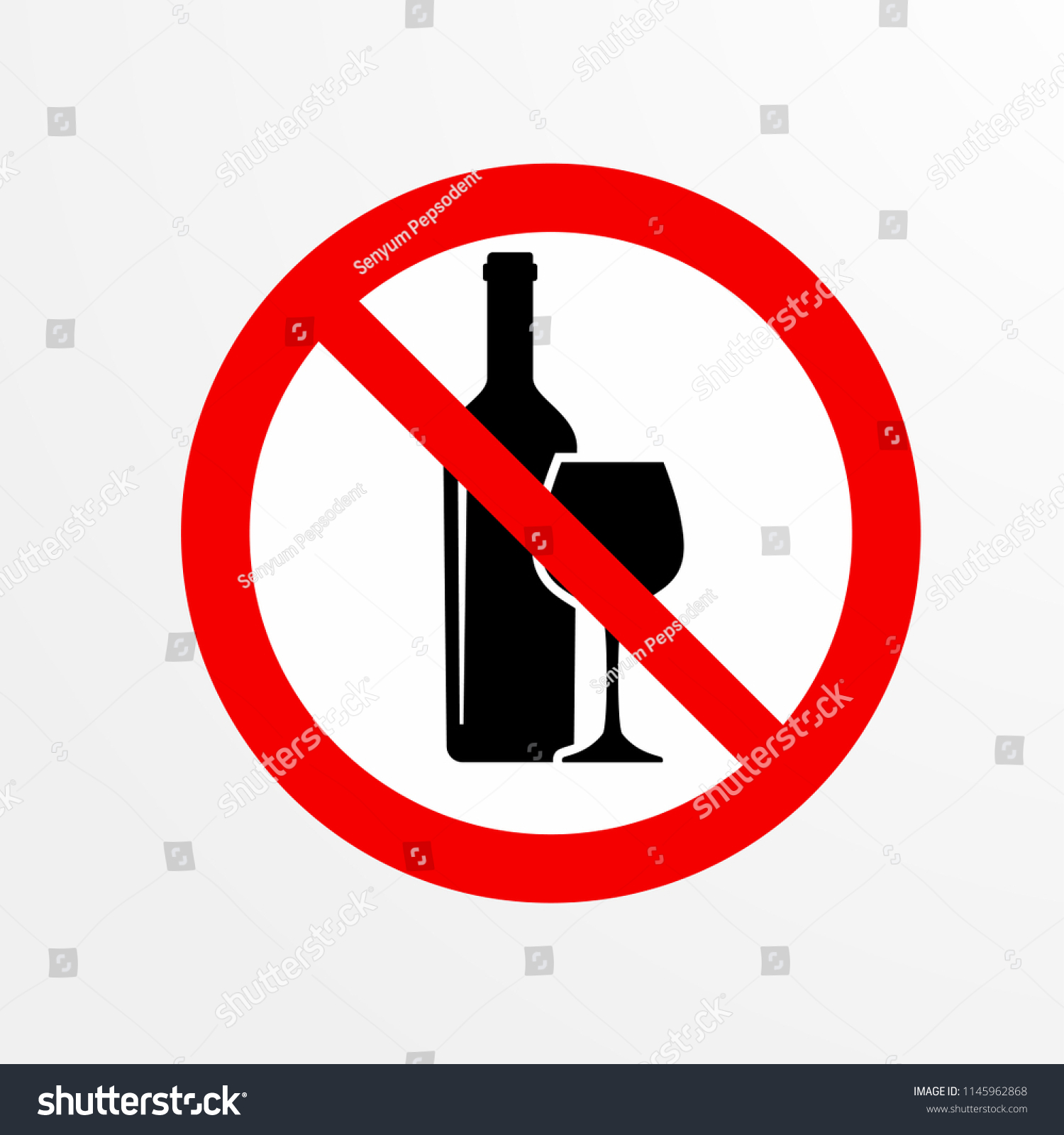 do not drink, caution warn symbol for public - Royalty Free Stock ...