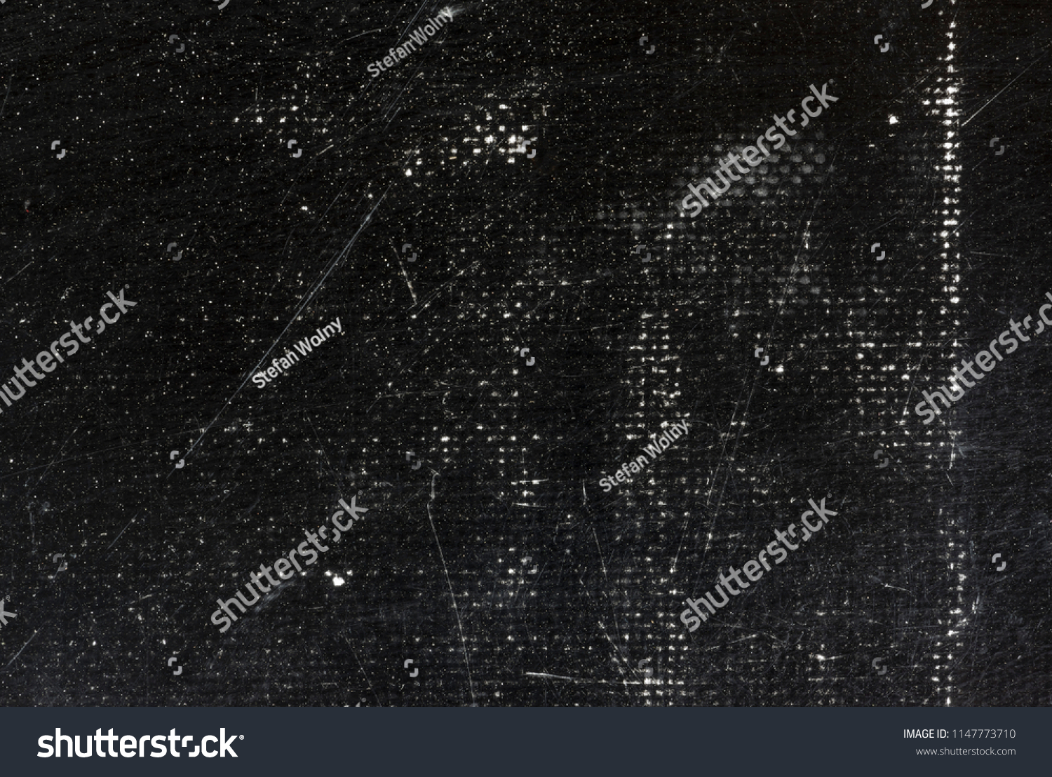 Old, scratched, grunge texture. White scratches on black background #1147773710