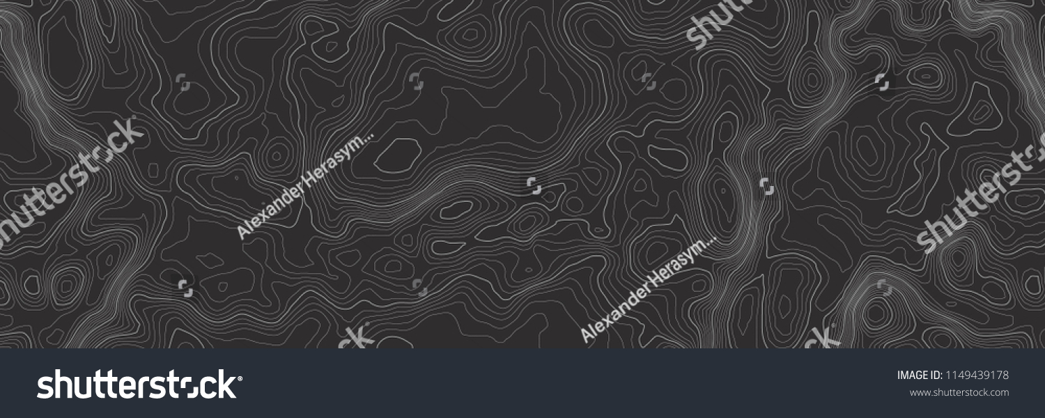 Background of the topographic map. Topographic map lines, contour background. Geographic abstract grid. EPS 10 vector illustration.
 #1149439178