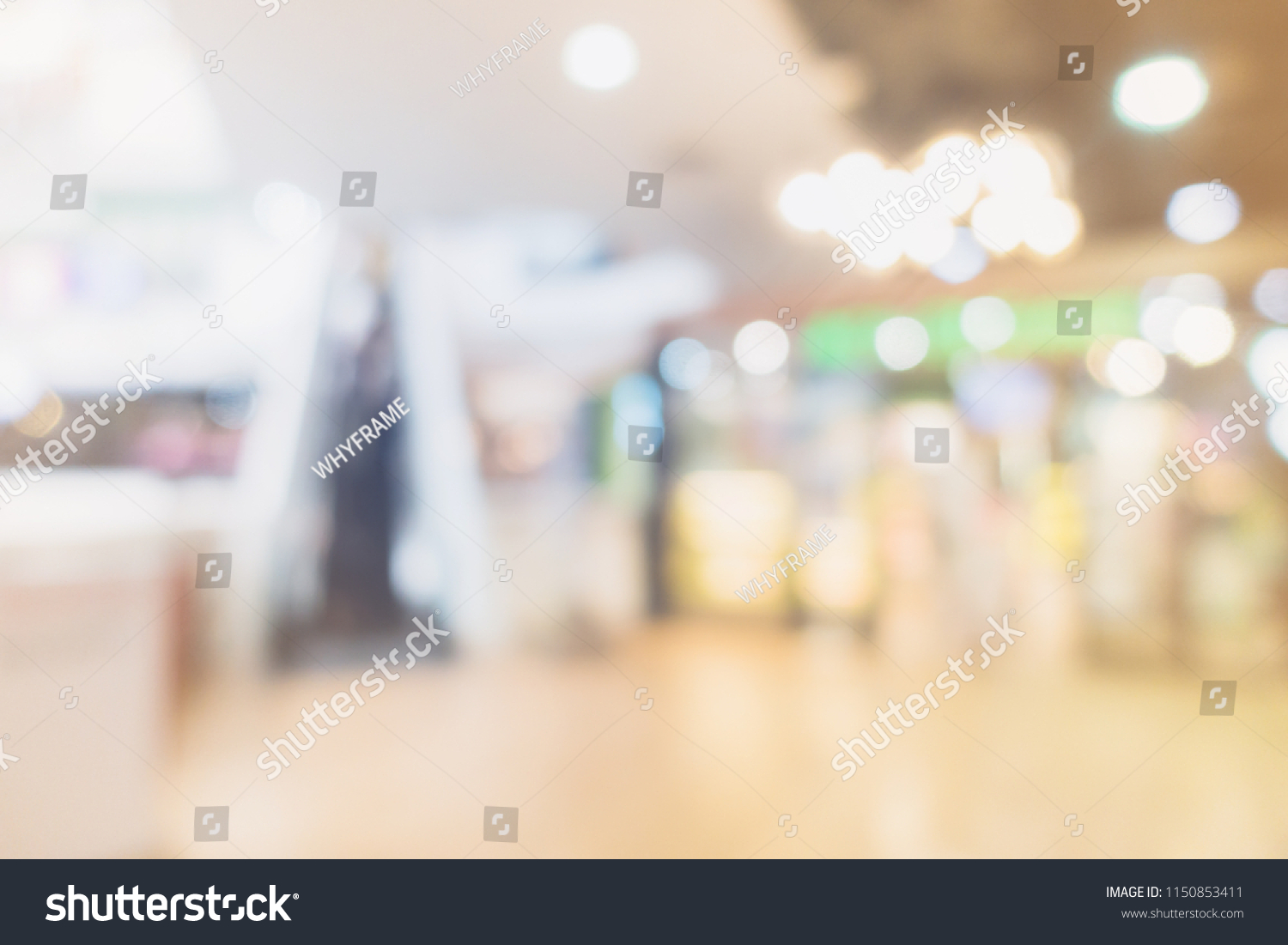 abstract blur image background of mall department store #1150853411