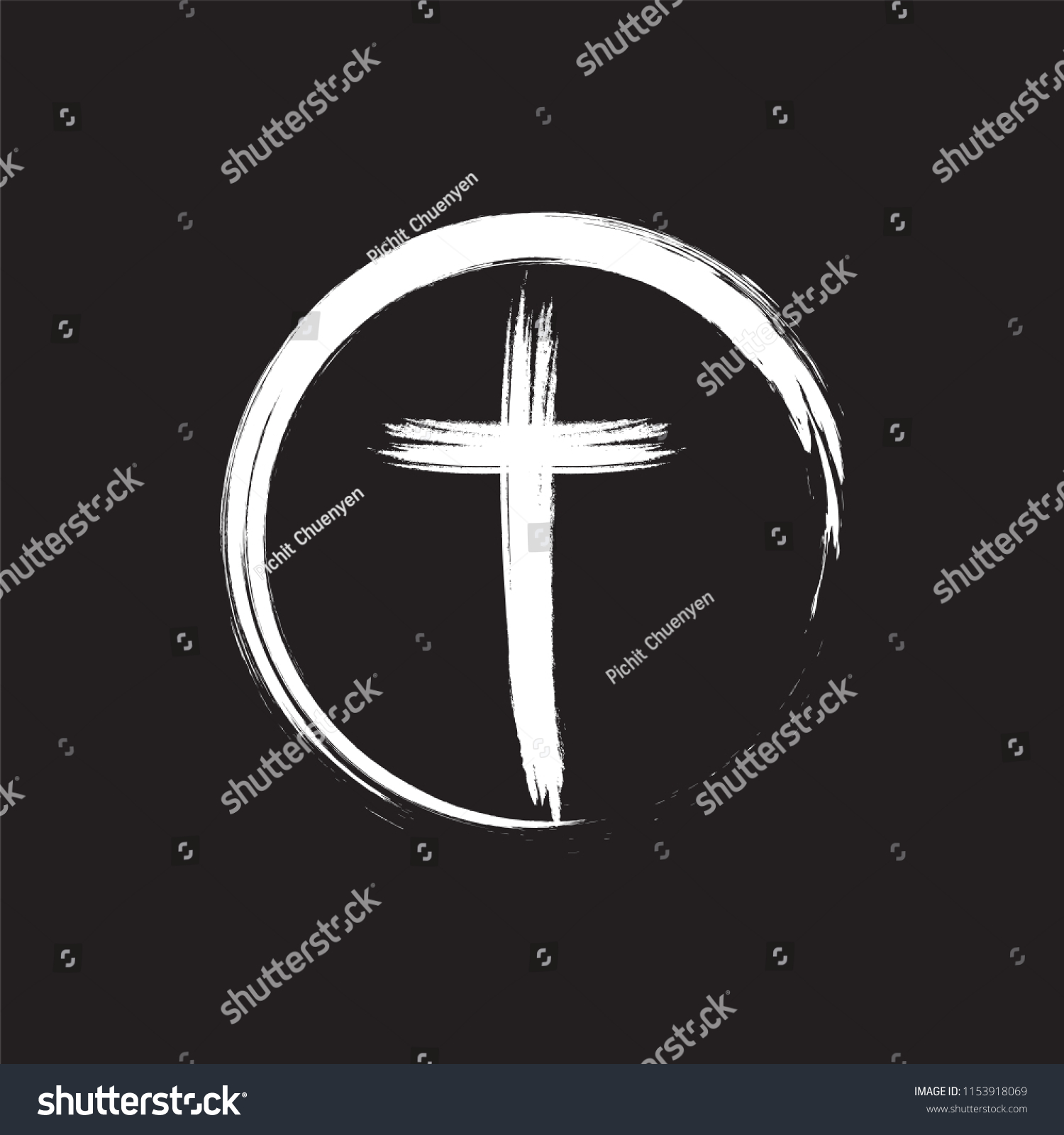 Christian cross, symbol of death and salvation - Royalty Free Stock ...