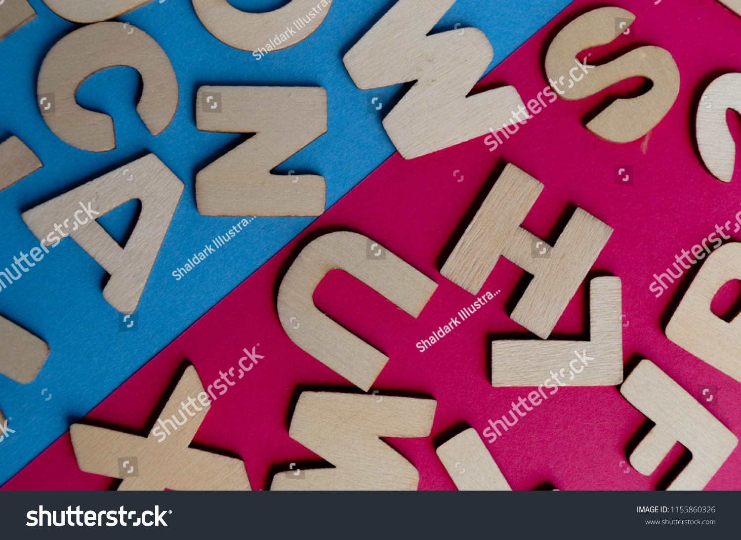 Words Have Power word cube on wood background ,English language learning concept #1155860326