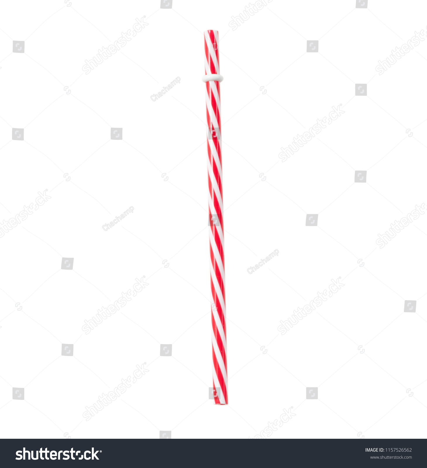 cola straw on isolated white background #1157526562