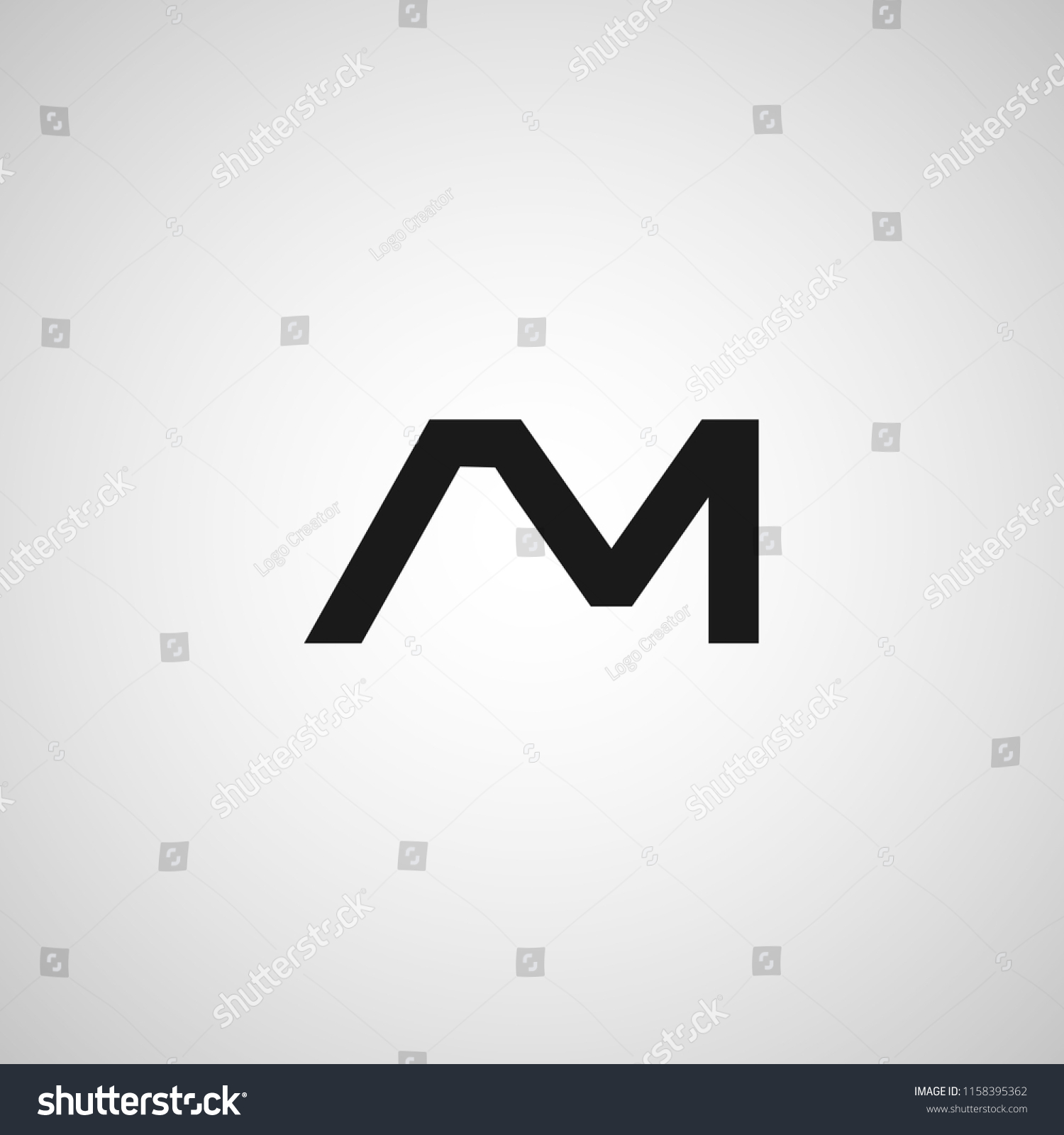 Initial Letter AM Logo Template Design - Royalty Free Stock Vector ...