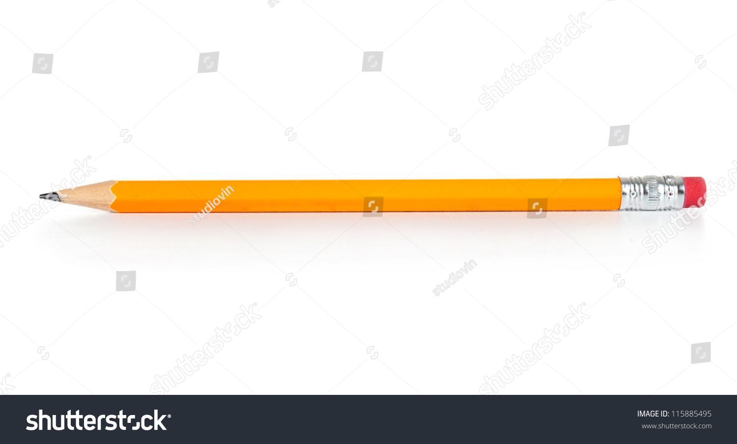 Pencil isolated on pure white background #115885495