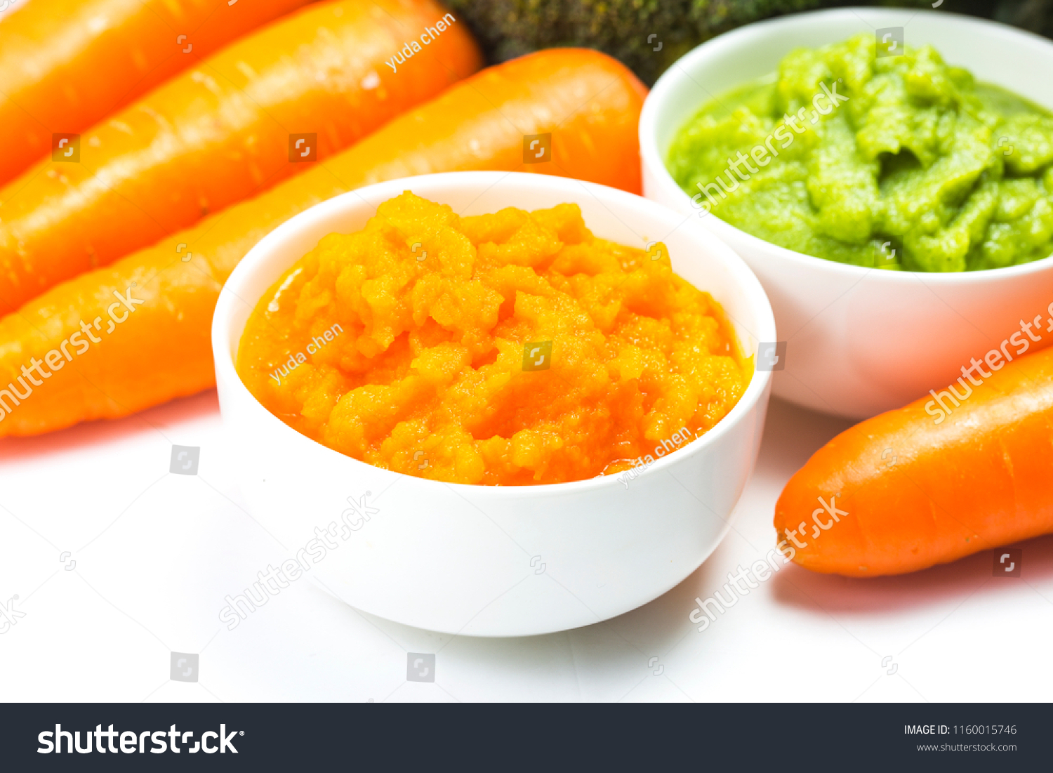 vegetable puree， carrots  pureed ，Broccoli pureed #1160015746