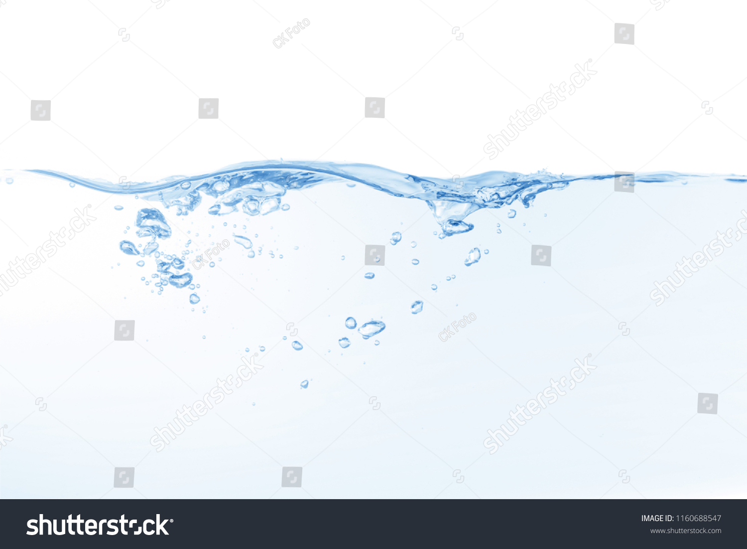 water splash isolated on white background,beautiful splashes a clean water #1160688547