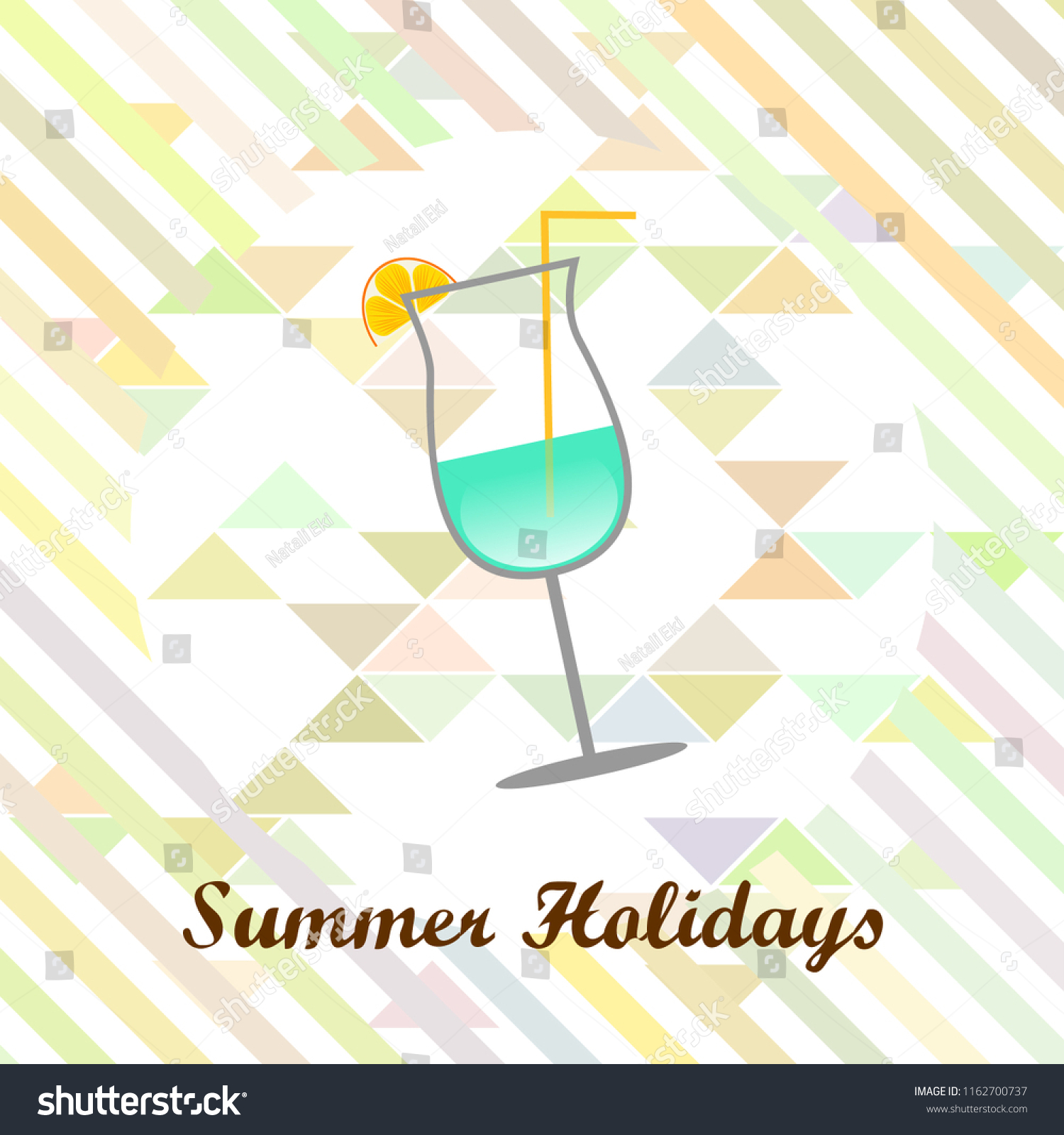 coctail summer holiday vector background - Royalty Free Stock Vector ...