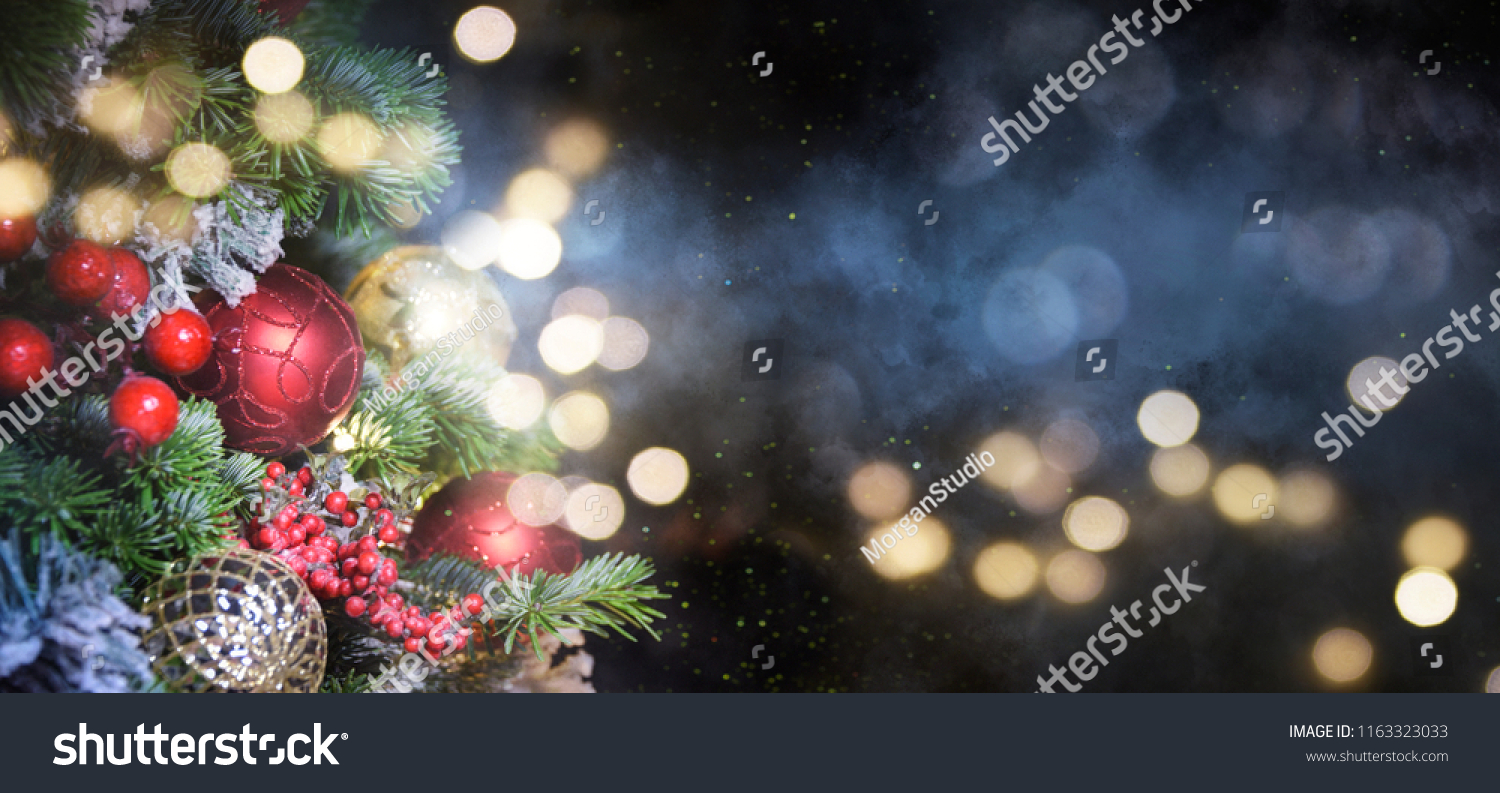 Christmas holidays background with copy space for your text #1163323033