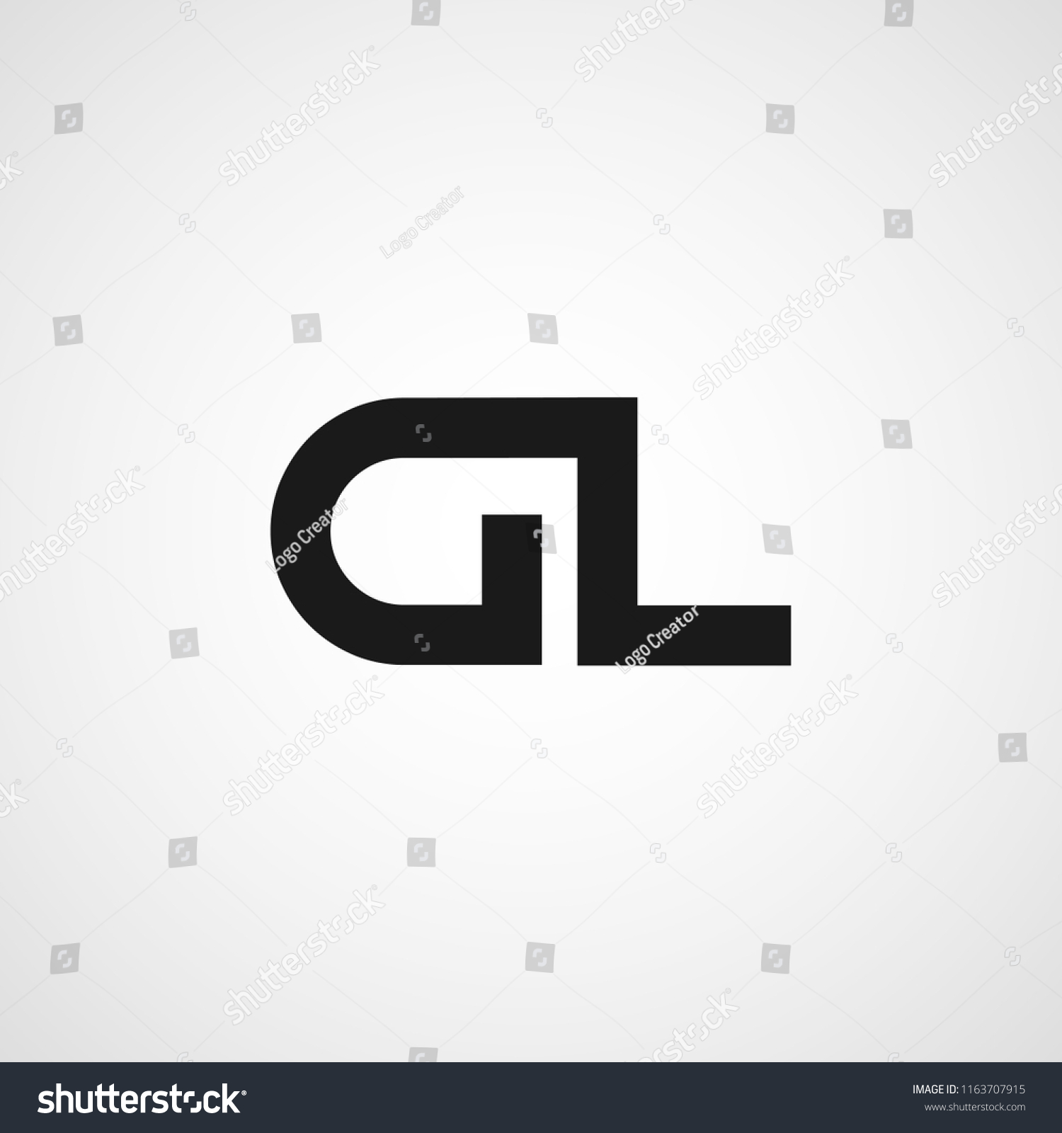 Initial Letter Dl Logo Template Design Royalty Free Stock Vector