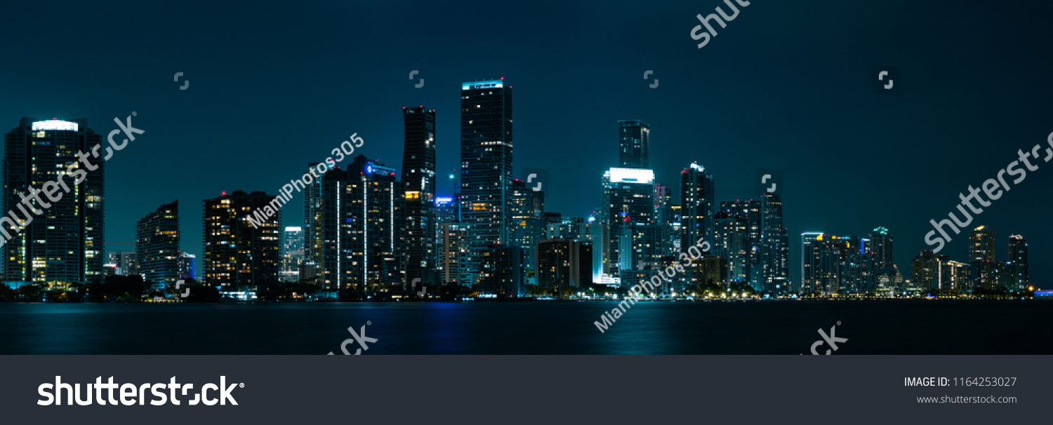 Miami Skyline Panorama #1164253027
