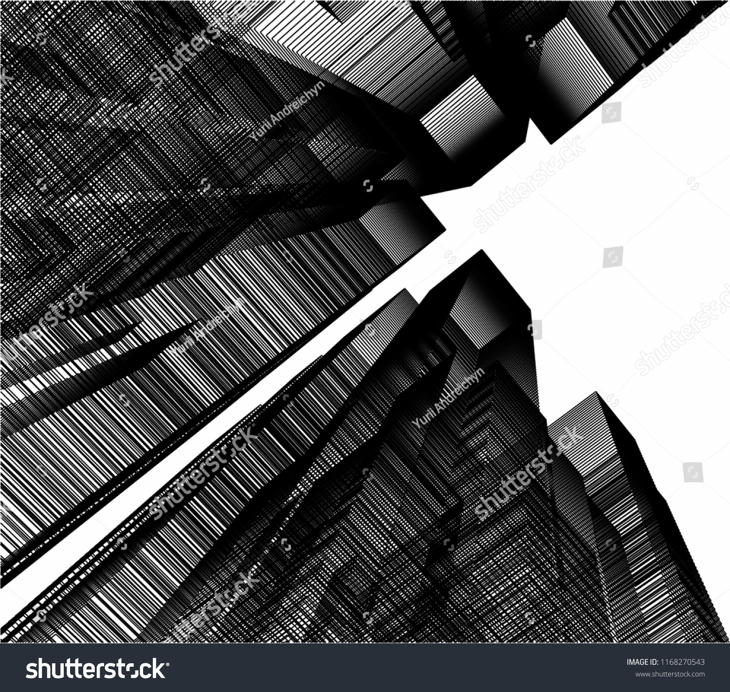 abstract architecture 3d #1168270543
