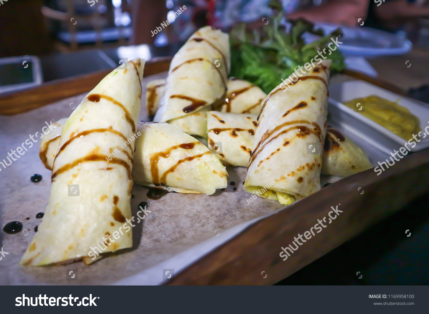 roll or Mexican roll or Mexican wrap, Mexican food #1169958100