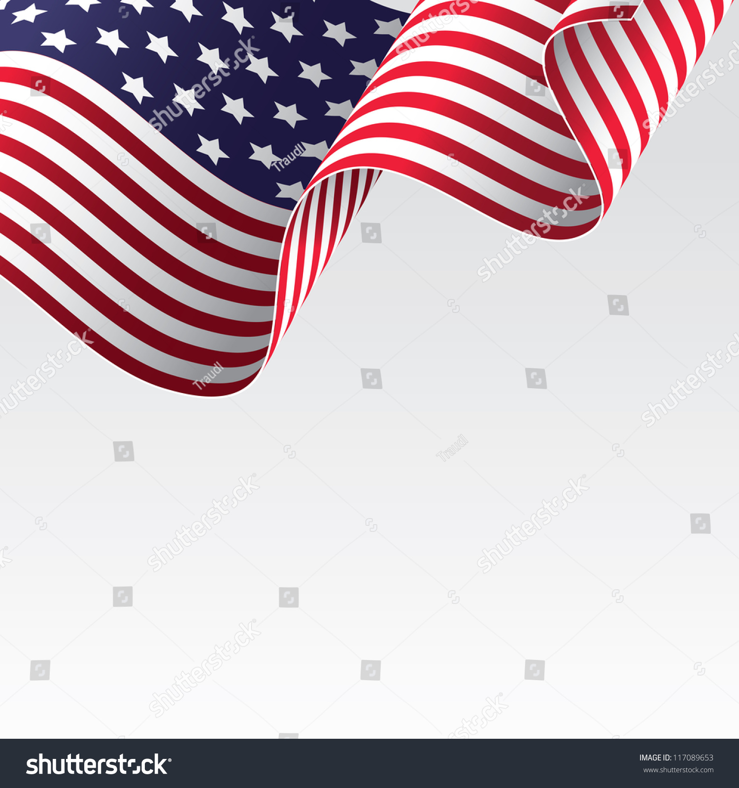 USA flag, raster version - vector version also available #117089653