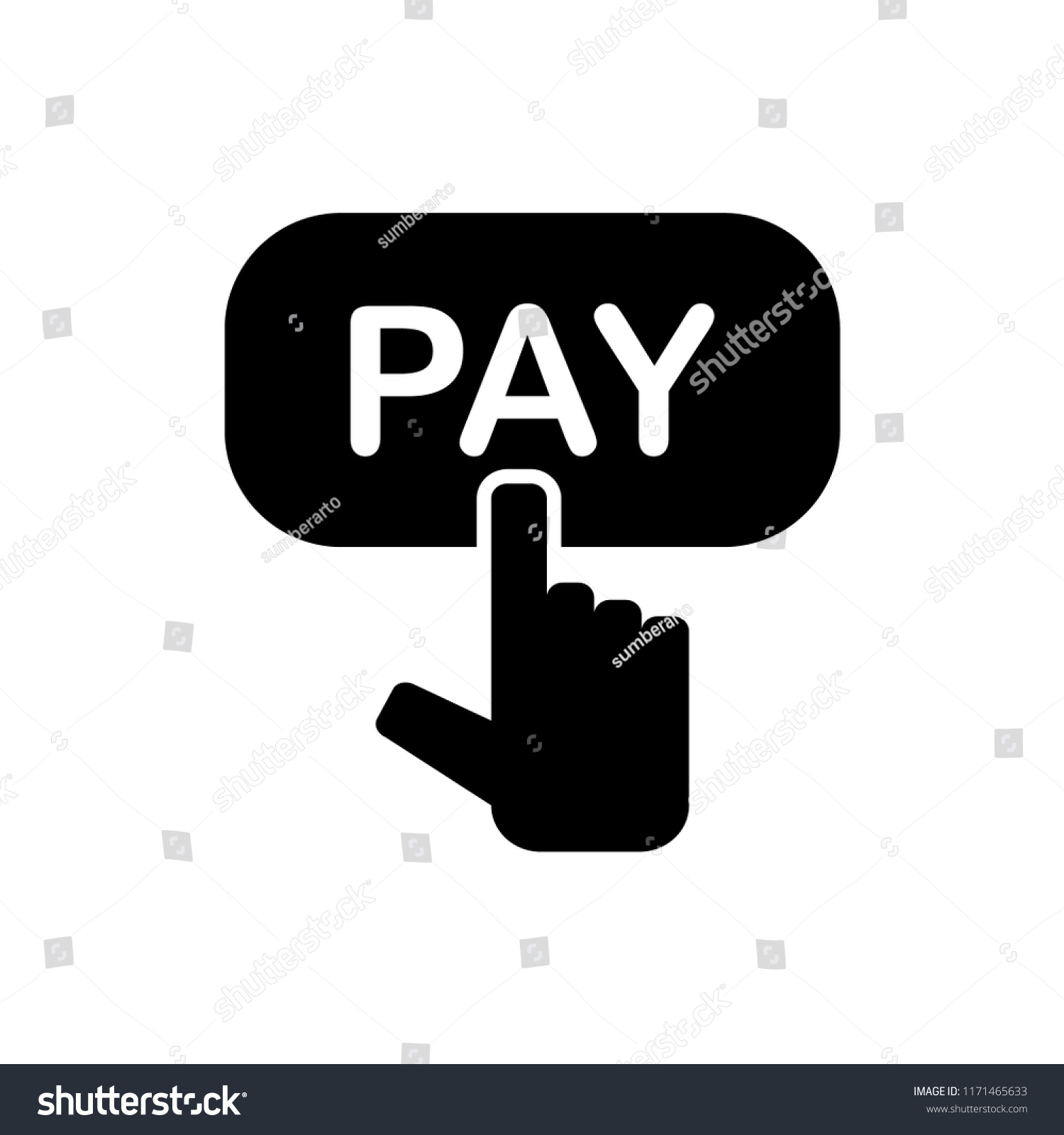 pay icon vector template - Royalty Free Stock Vector 1171465633 ...