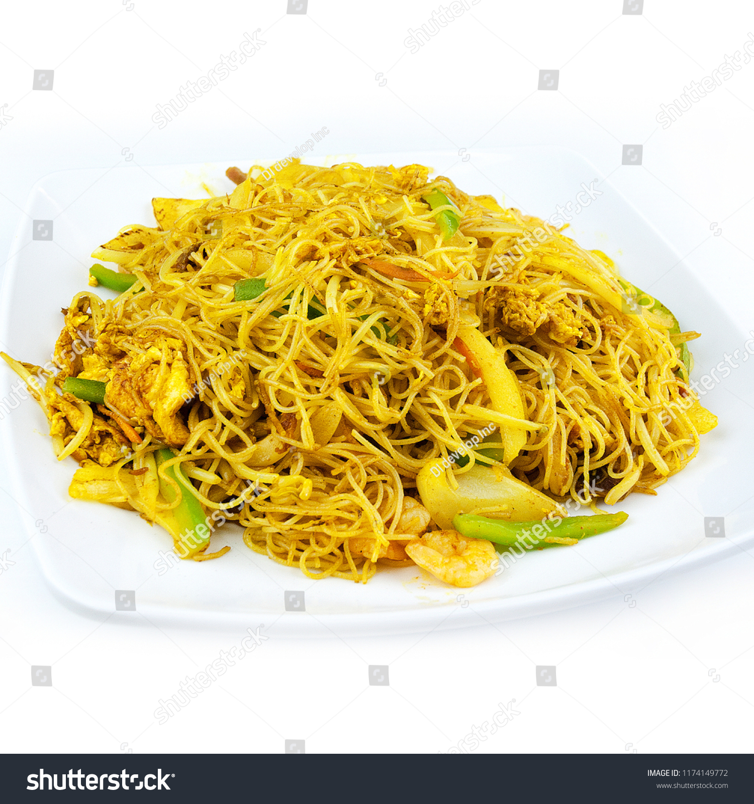 Singapure Style Fried Rice Vermiceli #1174149772