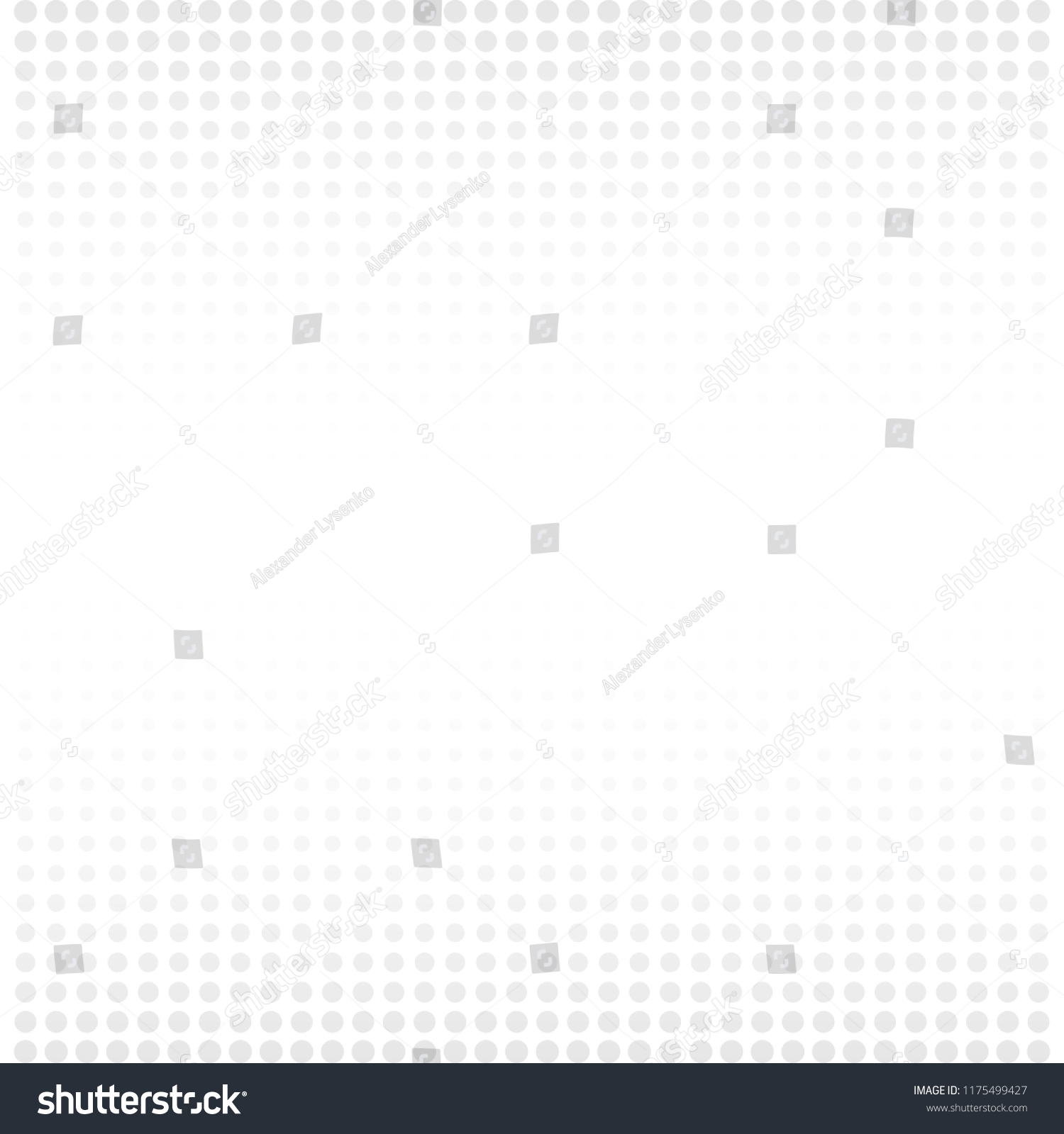 Halftone white & grey background. Dotted abstract vector illustration on white isolated background. Dots background business concept. #1175499427