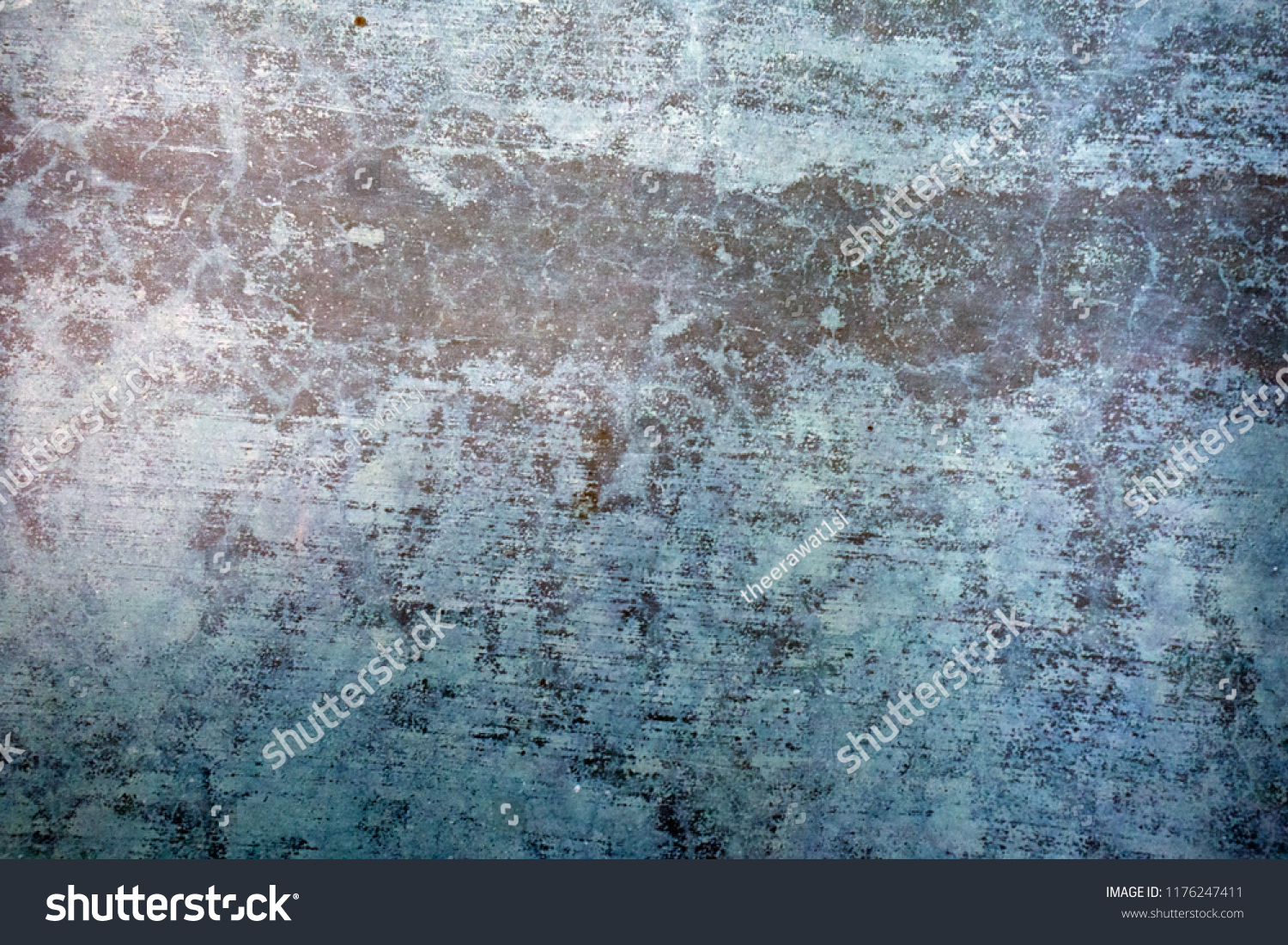 Blue Navy Blue Dark Abstract Background Grunge Decorative Stucco Wall of Art Rough. Texture Banner With Space Text. #1176247411