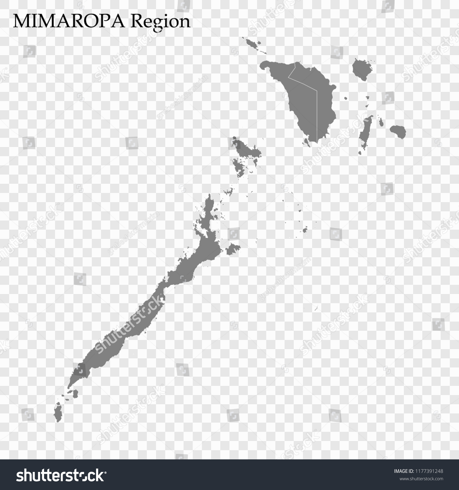 High Quality map of Mimaropa is a region of - Royalty Free Stock Vector ...