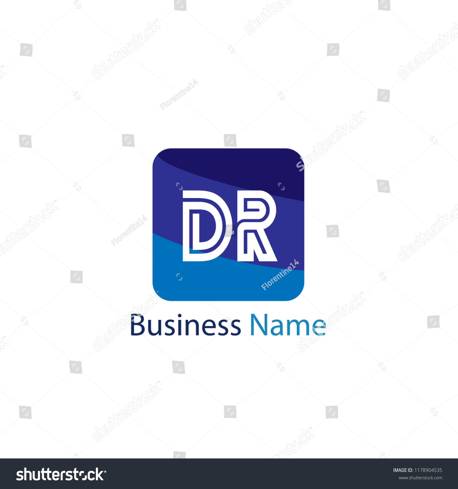 Initial Letter DR Logo Template Design - Royalty Free Stock Vector ...