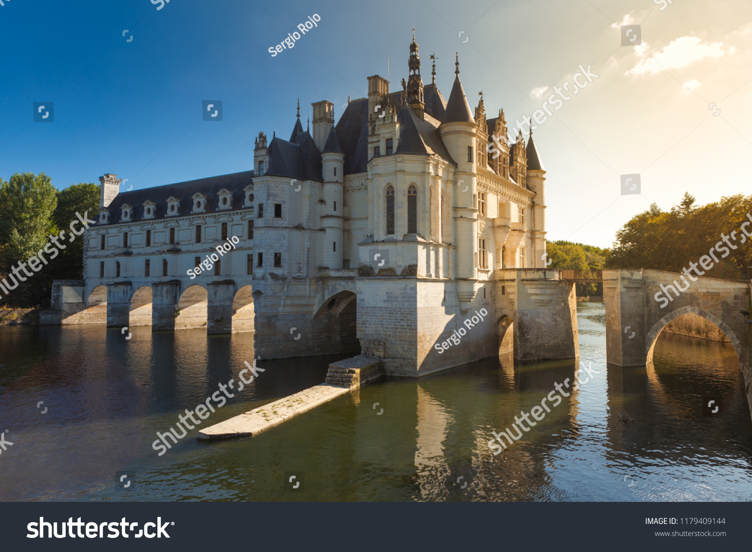 Chateau de Chenonceau. France. Chateau of the Loire Valley. #1179409144