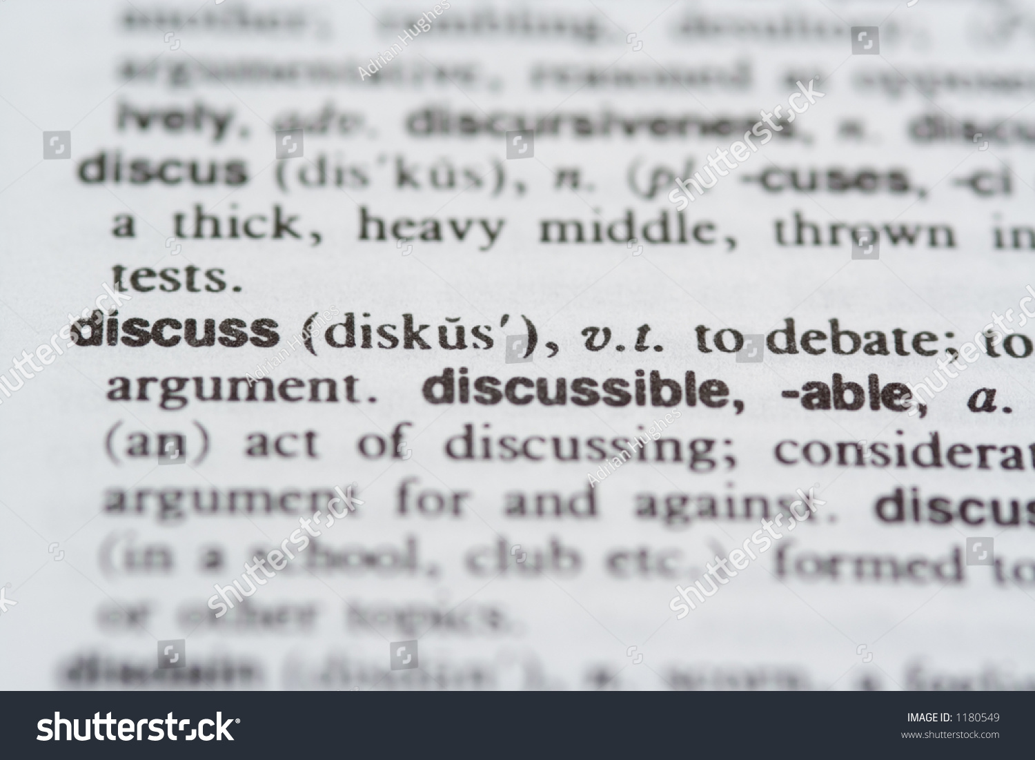 The word "discuss" #1180549