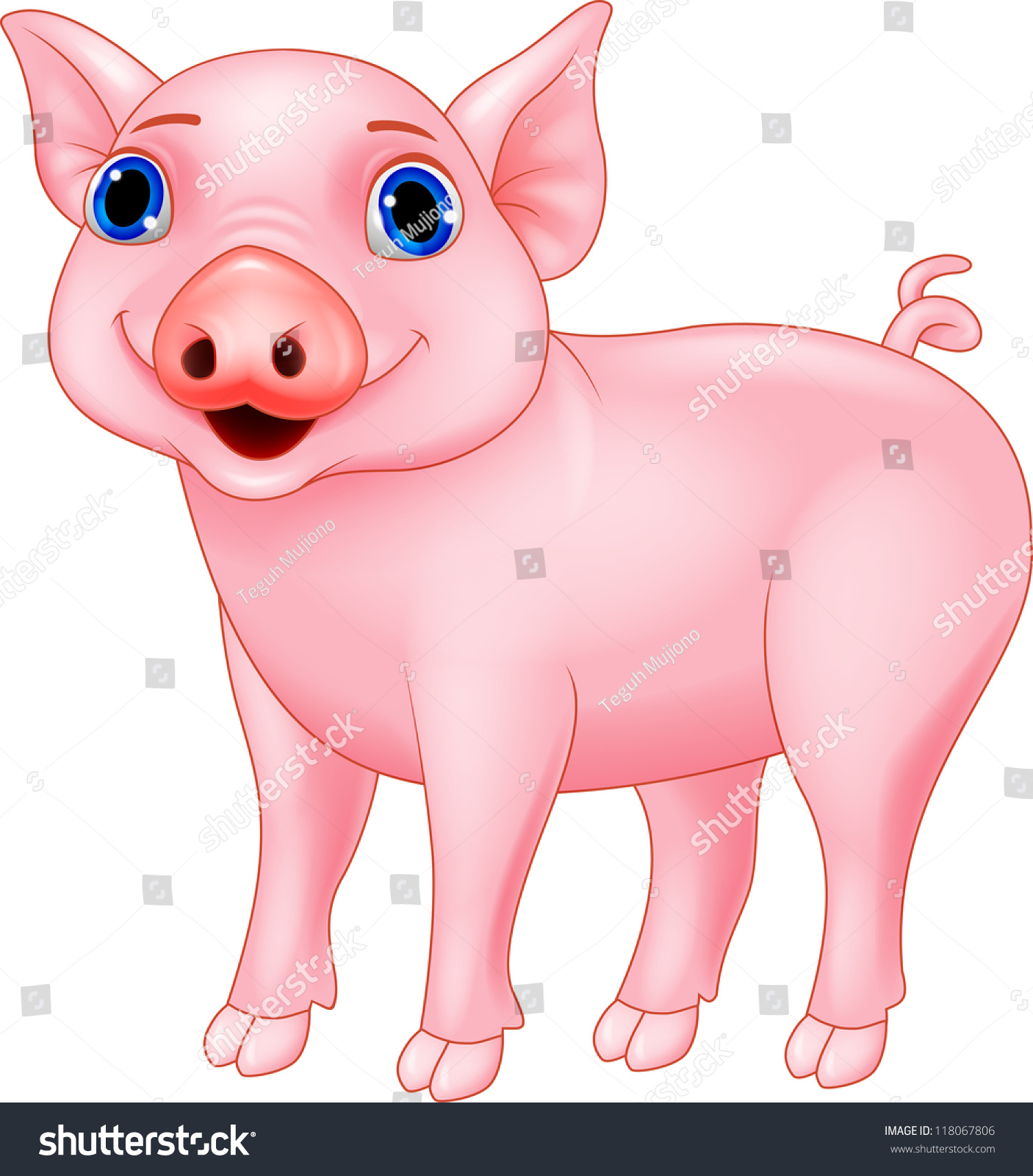Pig cartoon #118067806
