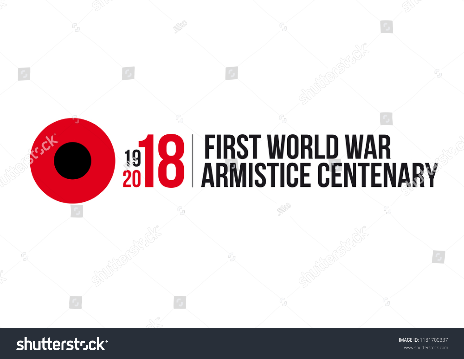 1918-2018 FIRST WORLD WAR CENTENARY - ARMISTICE - Royalty Free Stock ...