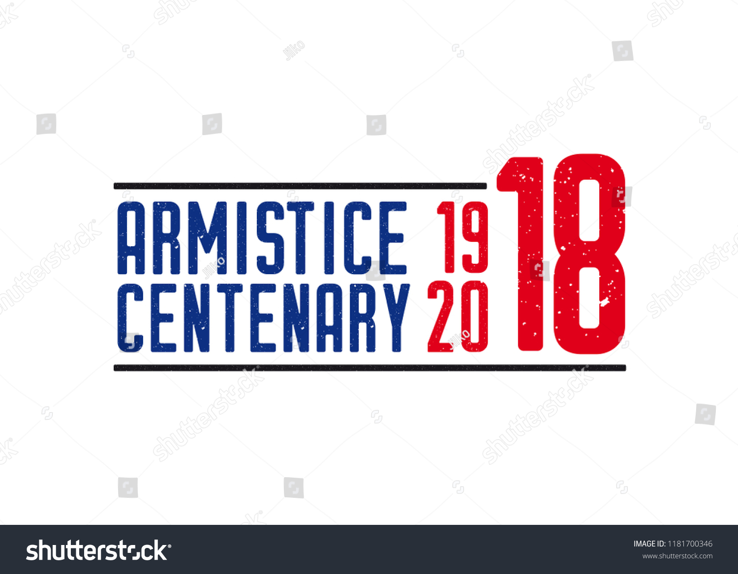 1918-2018 FIRST WORLD WAR CENTENARY - ARMISTICE - Royalty Free Stock ...