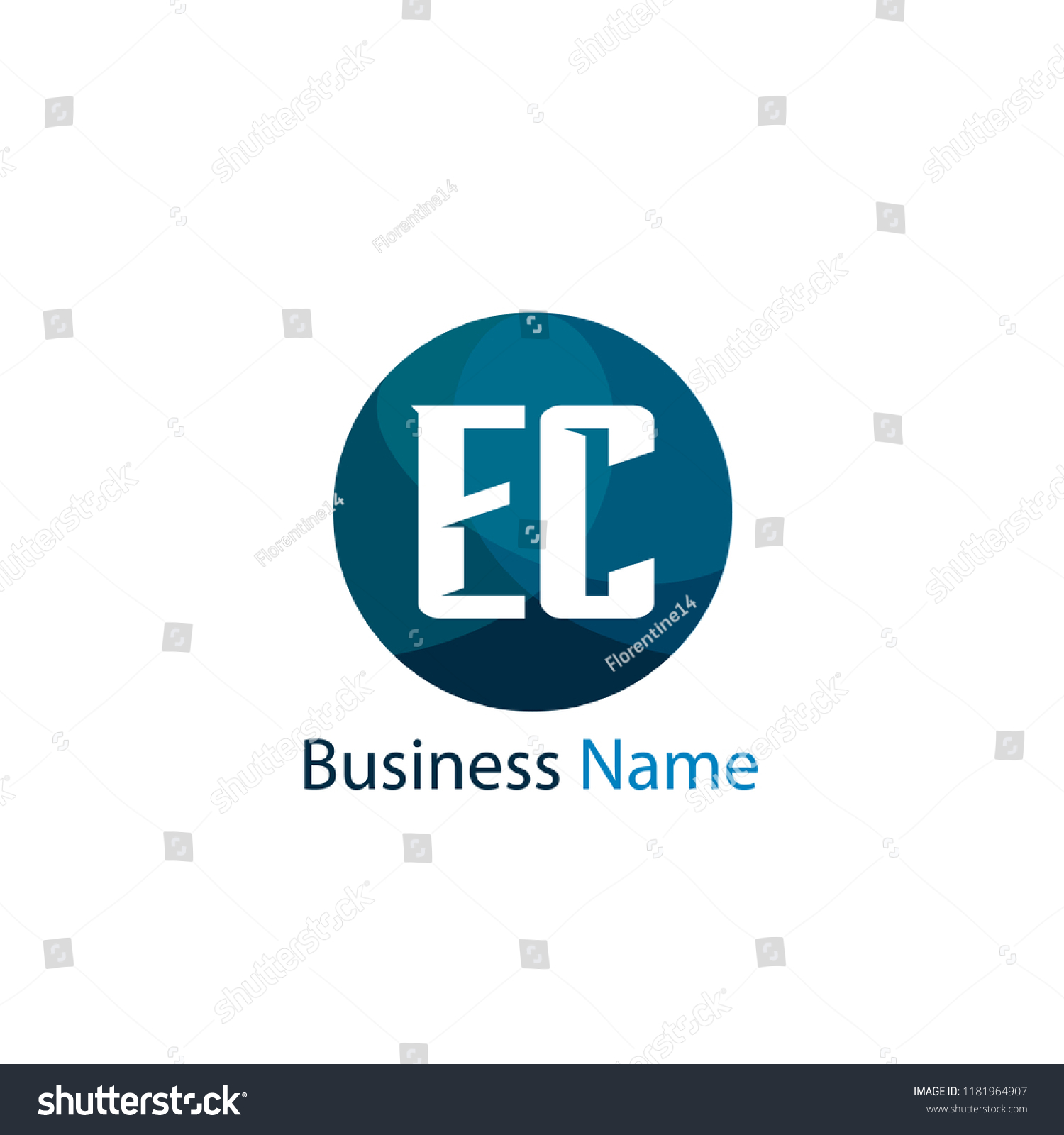 Initial Letter EC Logo Template Design - Royalty Free Stock Vector ...