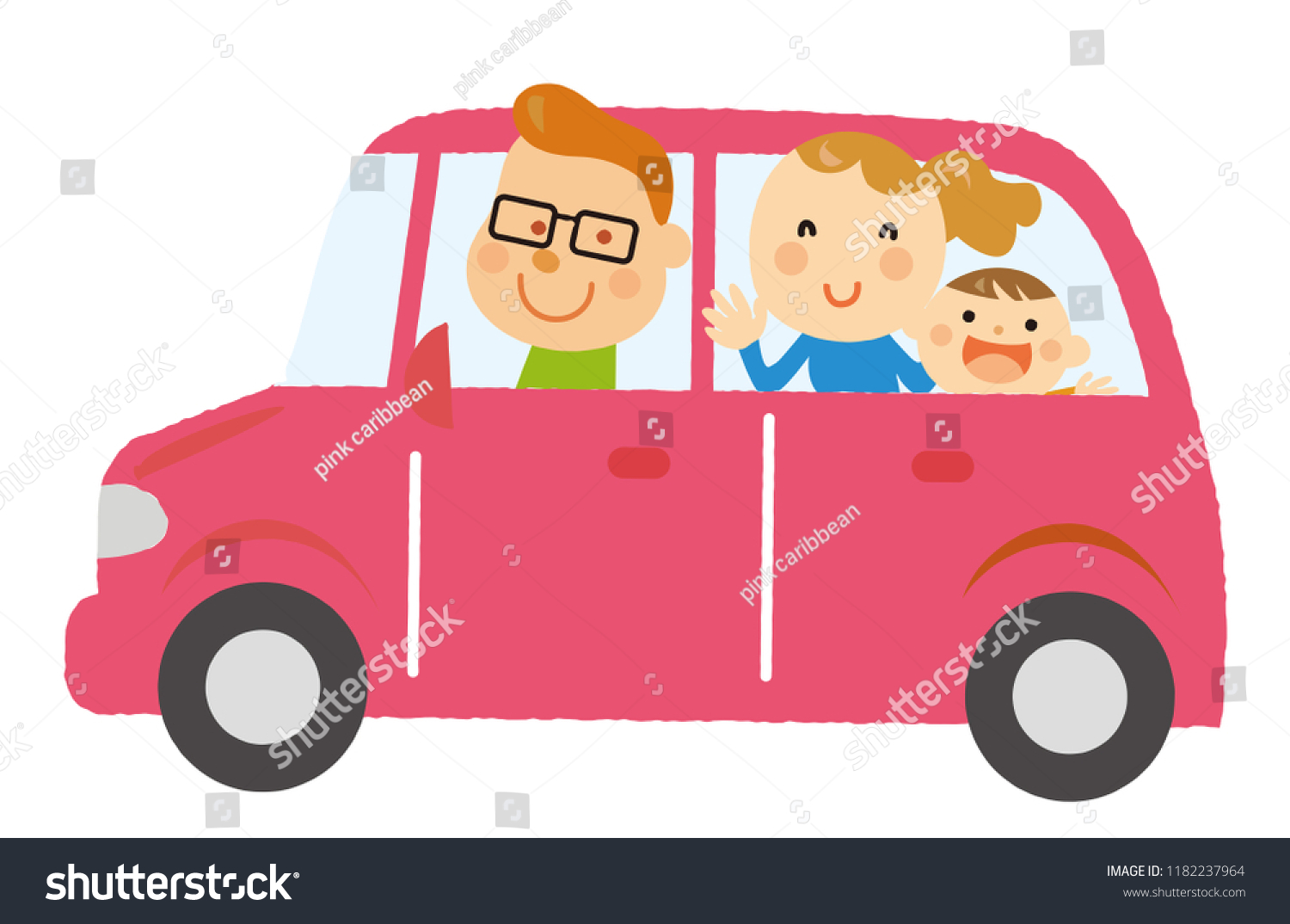 family drive Travel - Royalty Free Stock Vector 1182237964 - Avopix.com